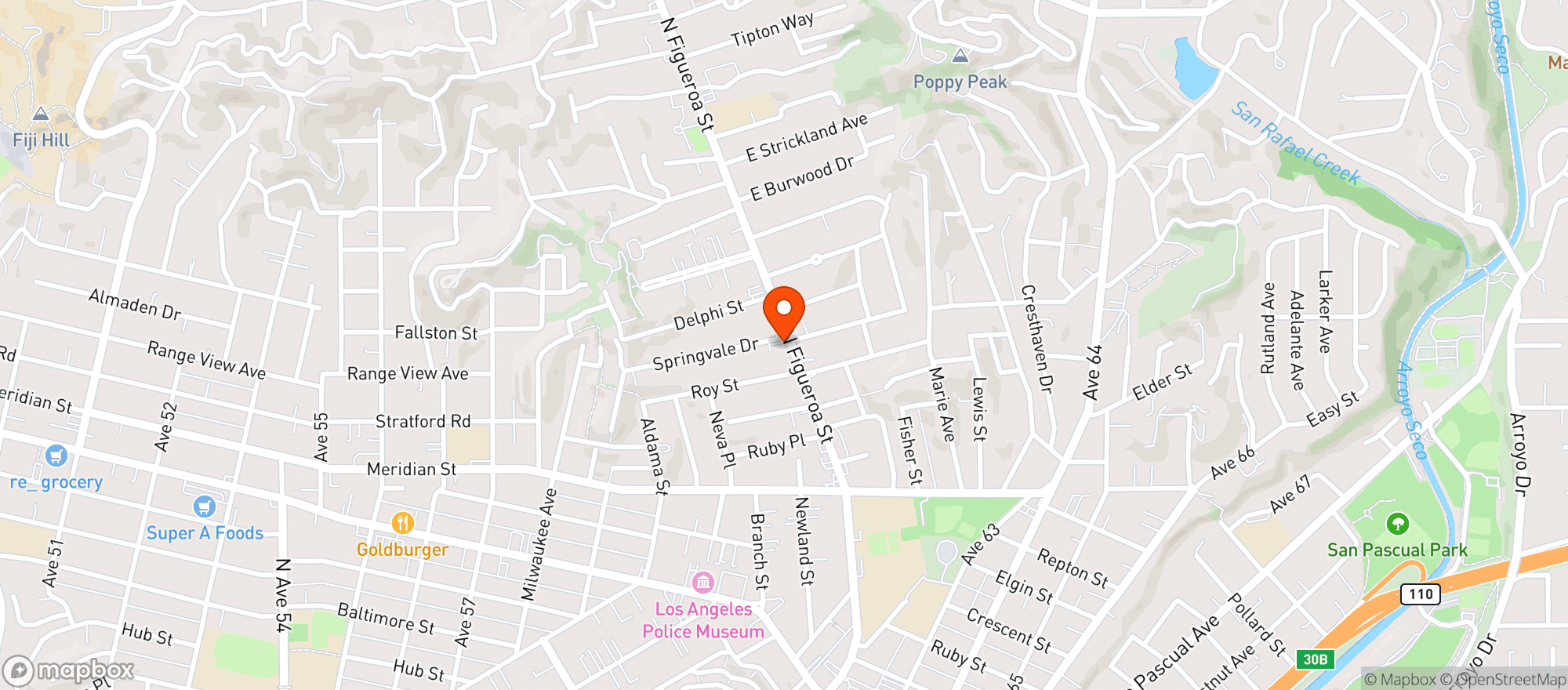 Map showing Uno Carnicera Liquor