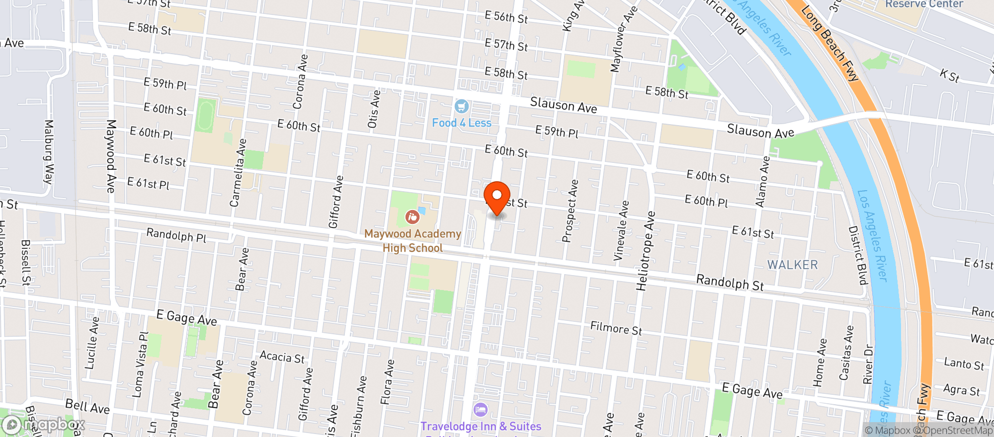 Map showing Firehouse365 Maywood’s Store Cannabis Dispensary