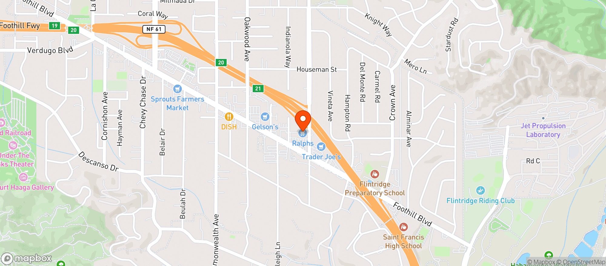 Map showing Ralphs