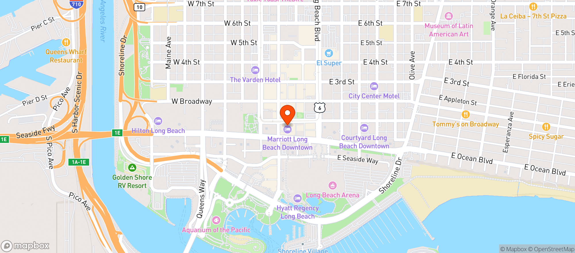 Map showing Marriott
