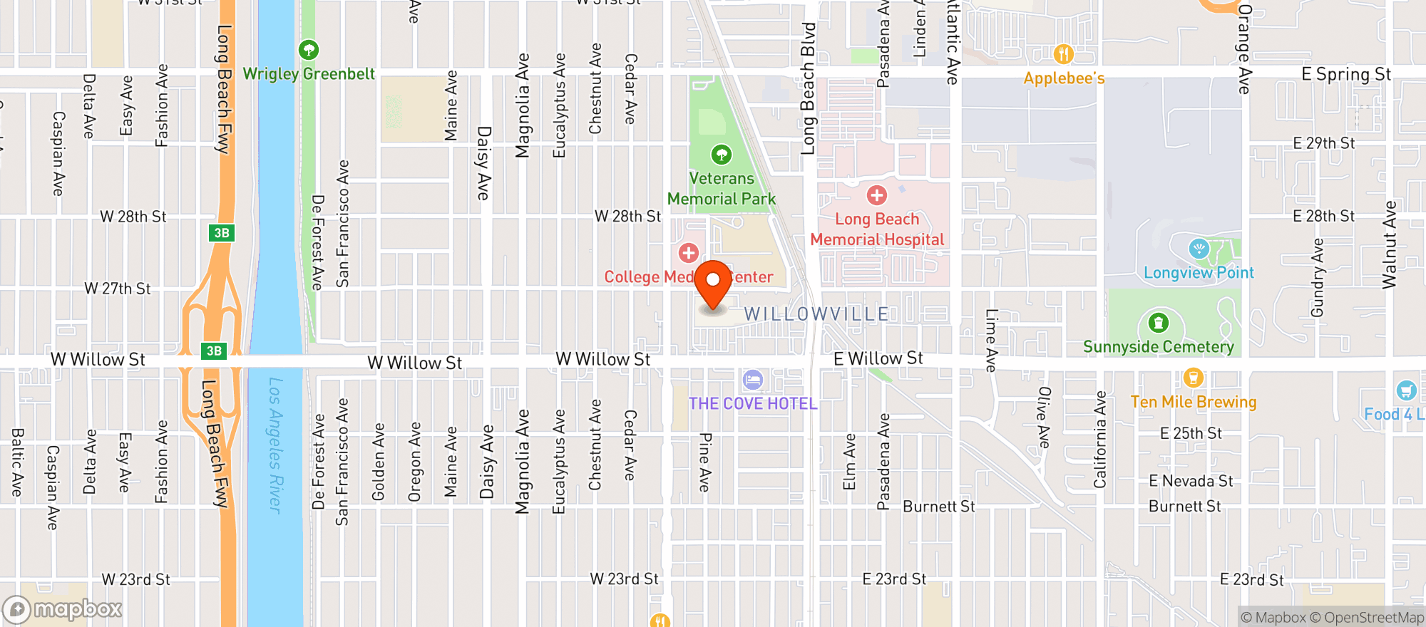 Map showing Albertsons #132