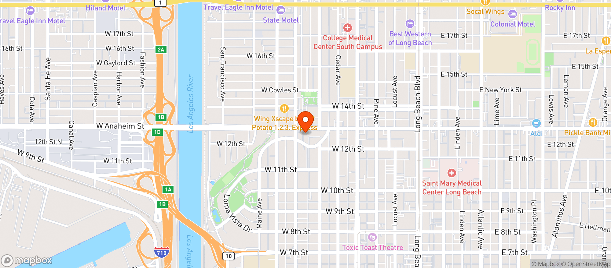Map showing The Hawk