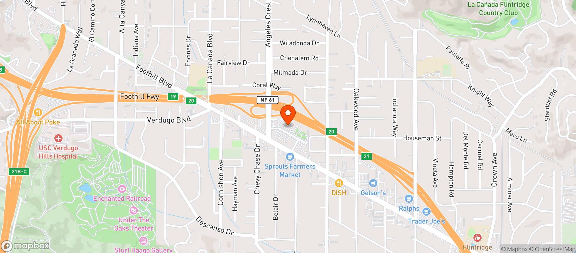Map showing Target
