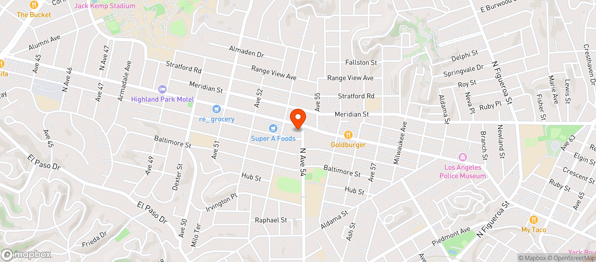 Map showing 7-Eleven - Los Angeles_106