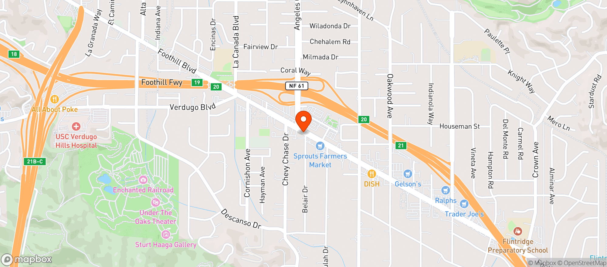 Map showing Vendome Wine & Spirits