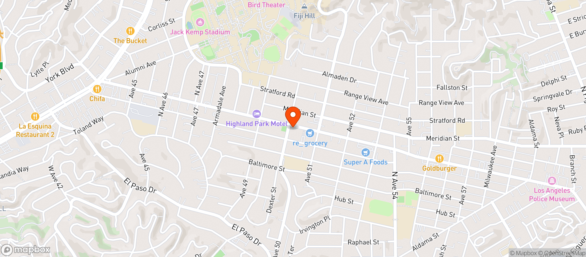 Map showing Johnny's Bar