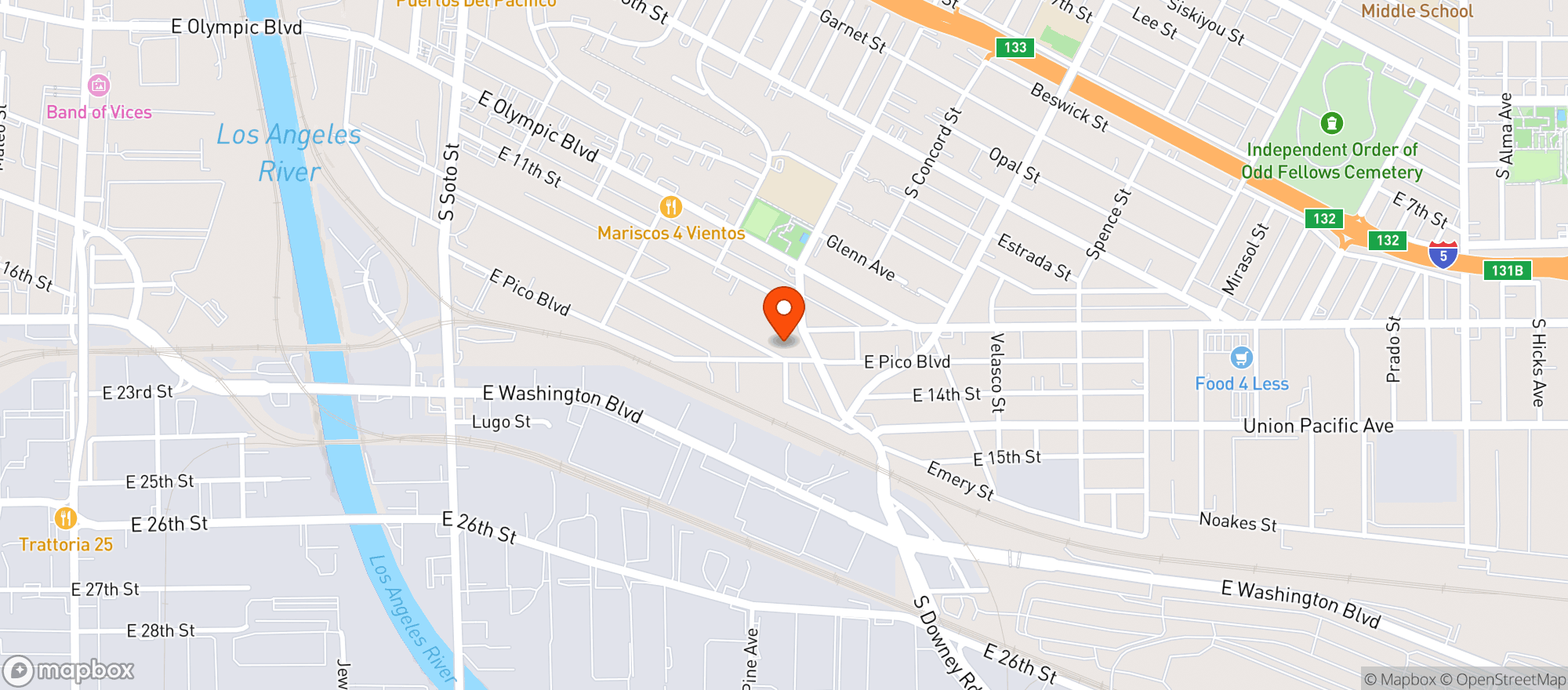 Map showing Neighborhood Market