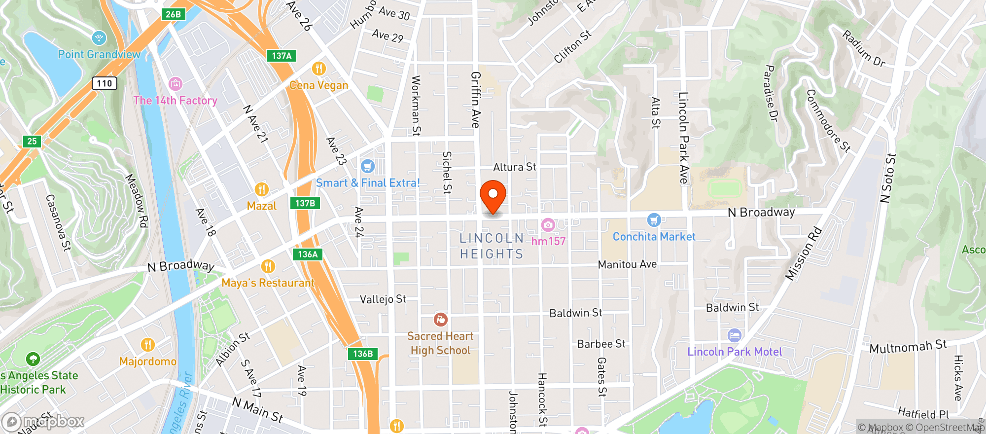 Map showing Euphoros Cannabis Dispensary