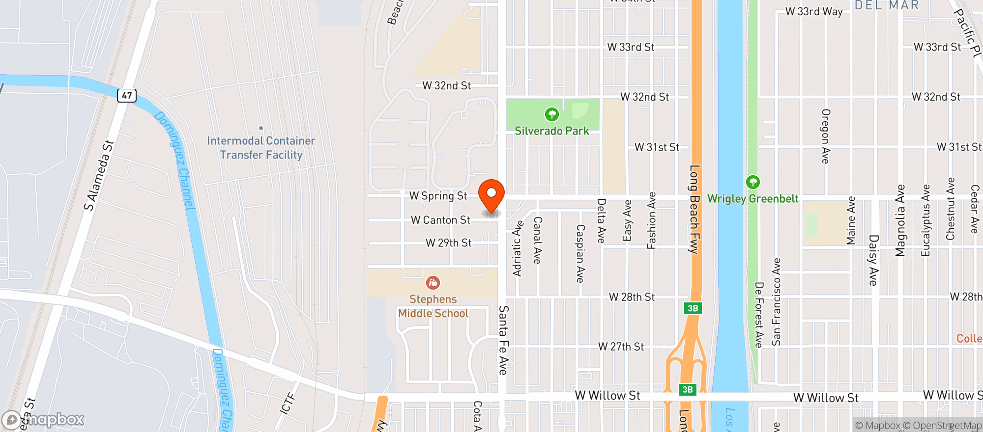 Map showing Eddie's Liquor