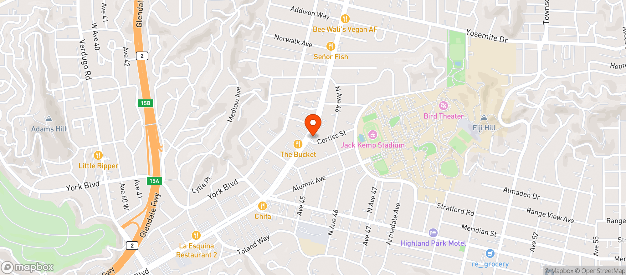 Map showing Capri Club