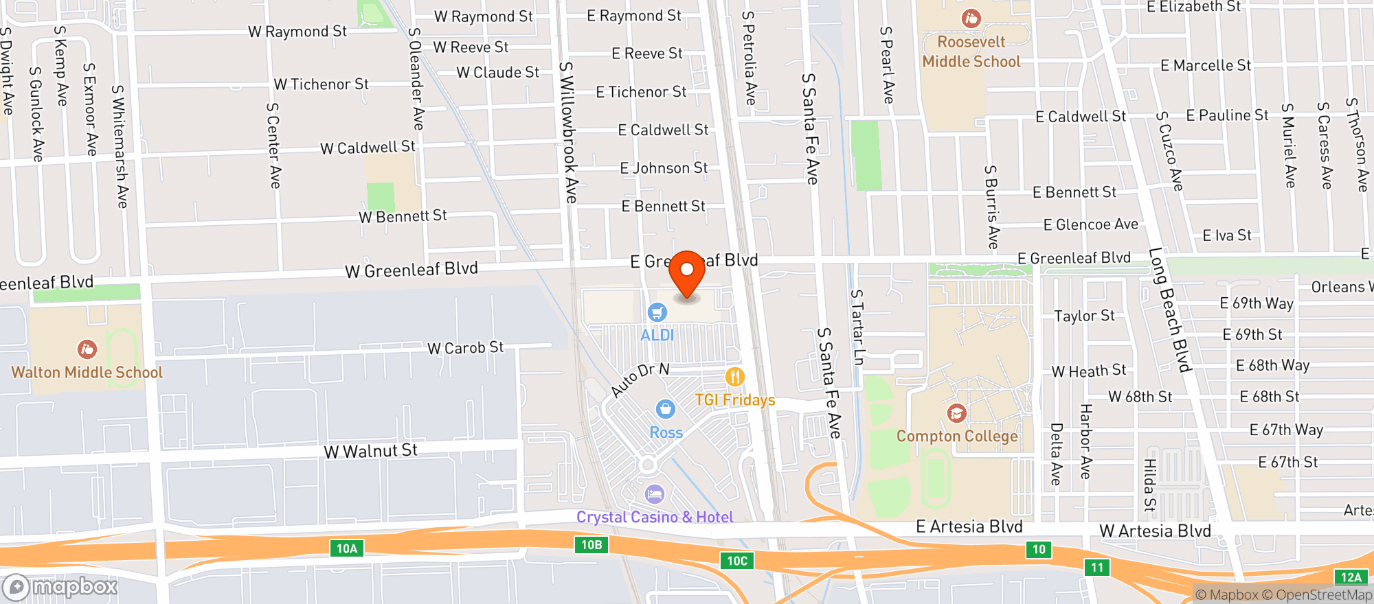 Map showing TARGET