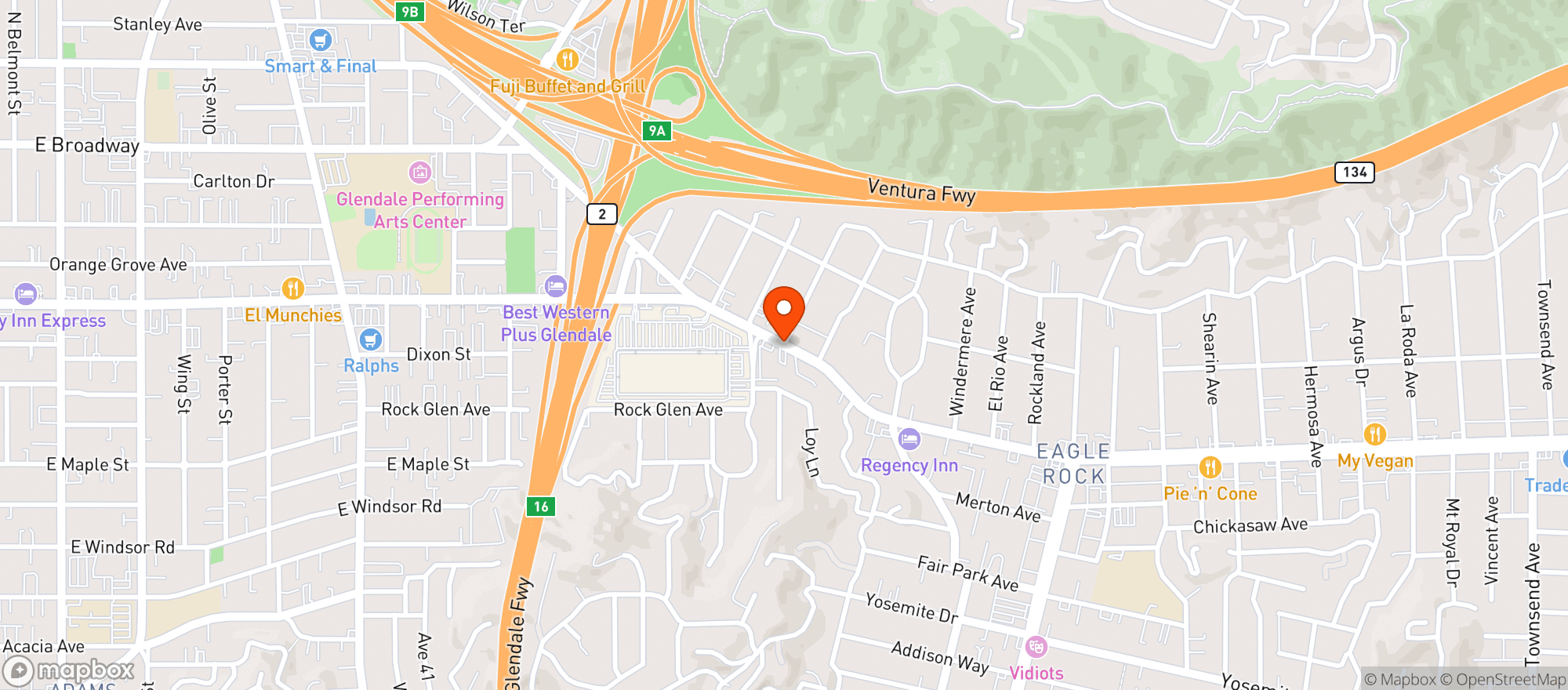 Map showing Cornerstone Research Collective