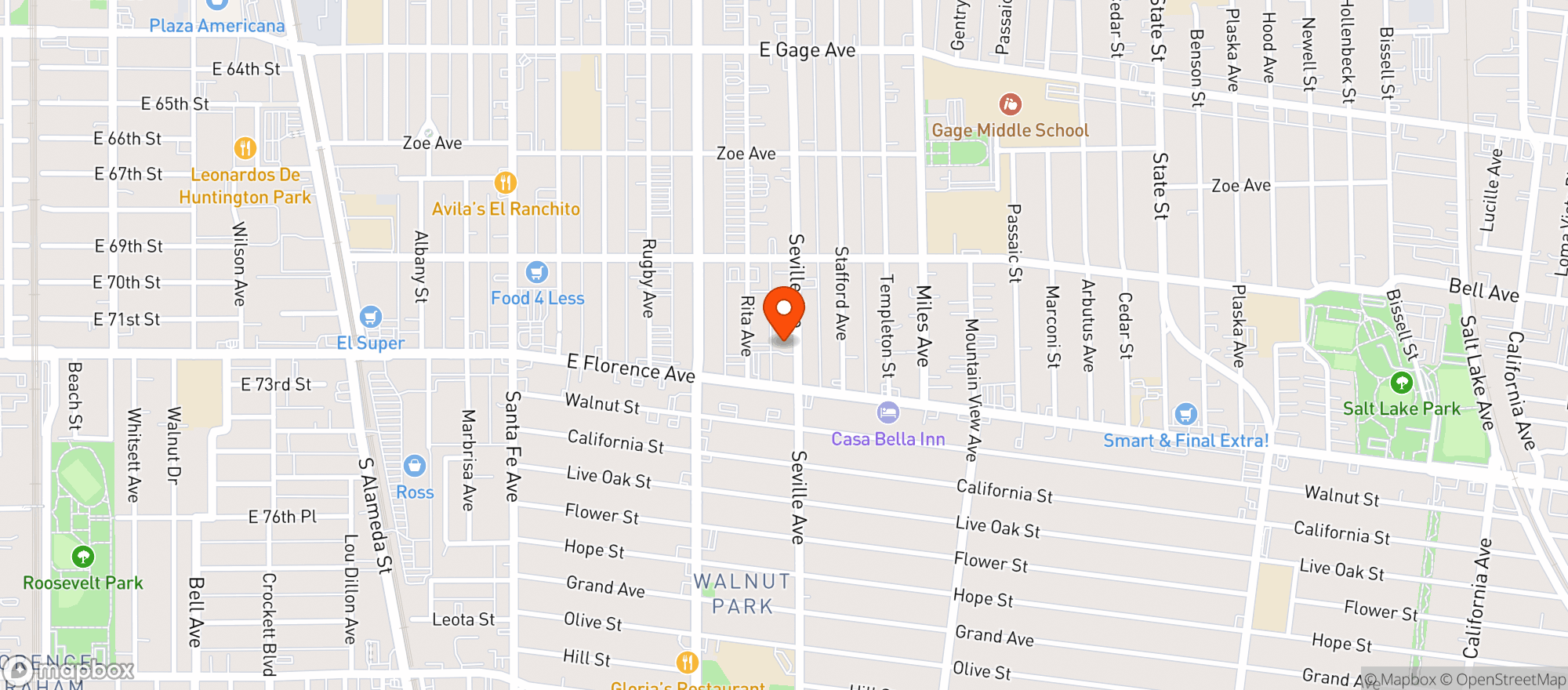 Map showing Daniel Market
