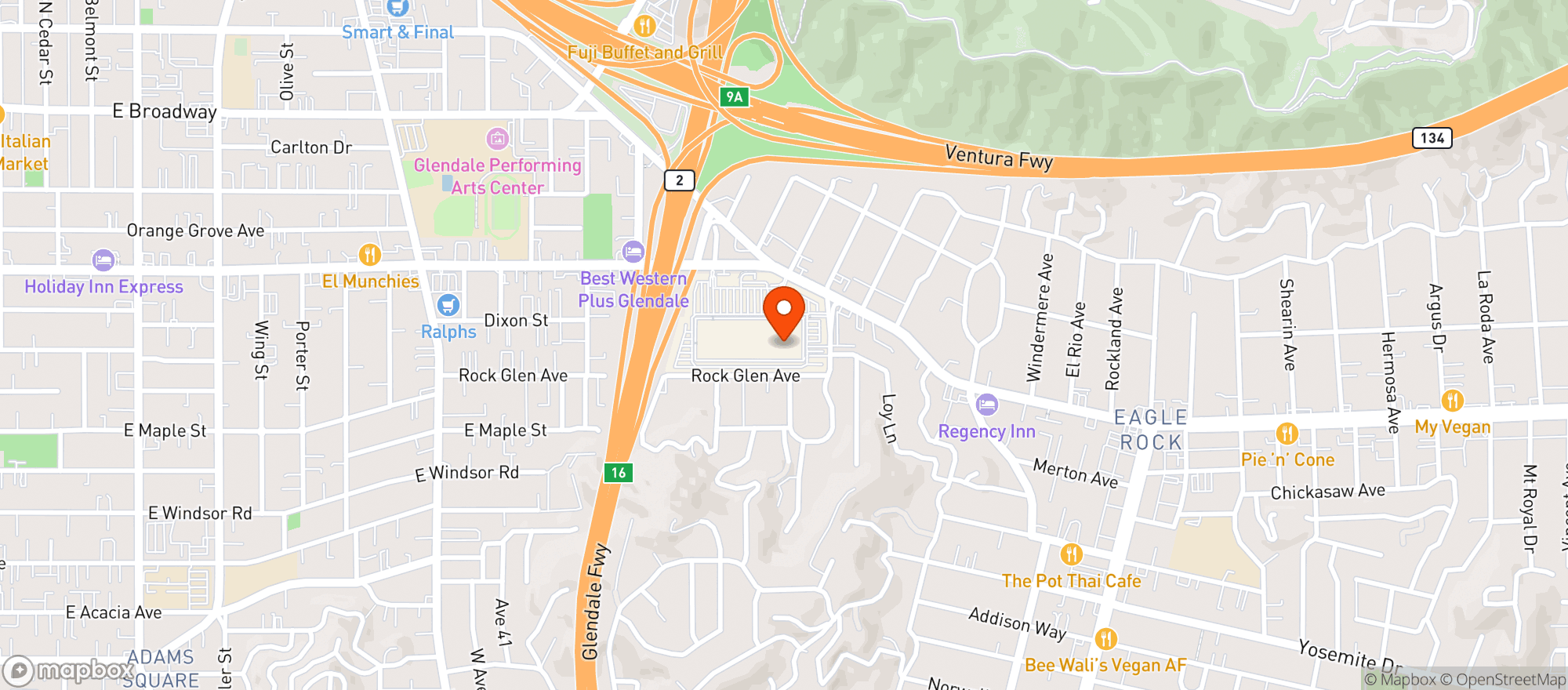 Map showing Target