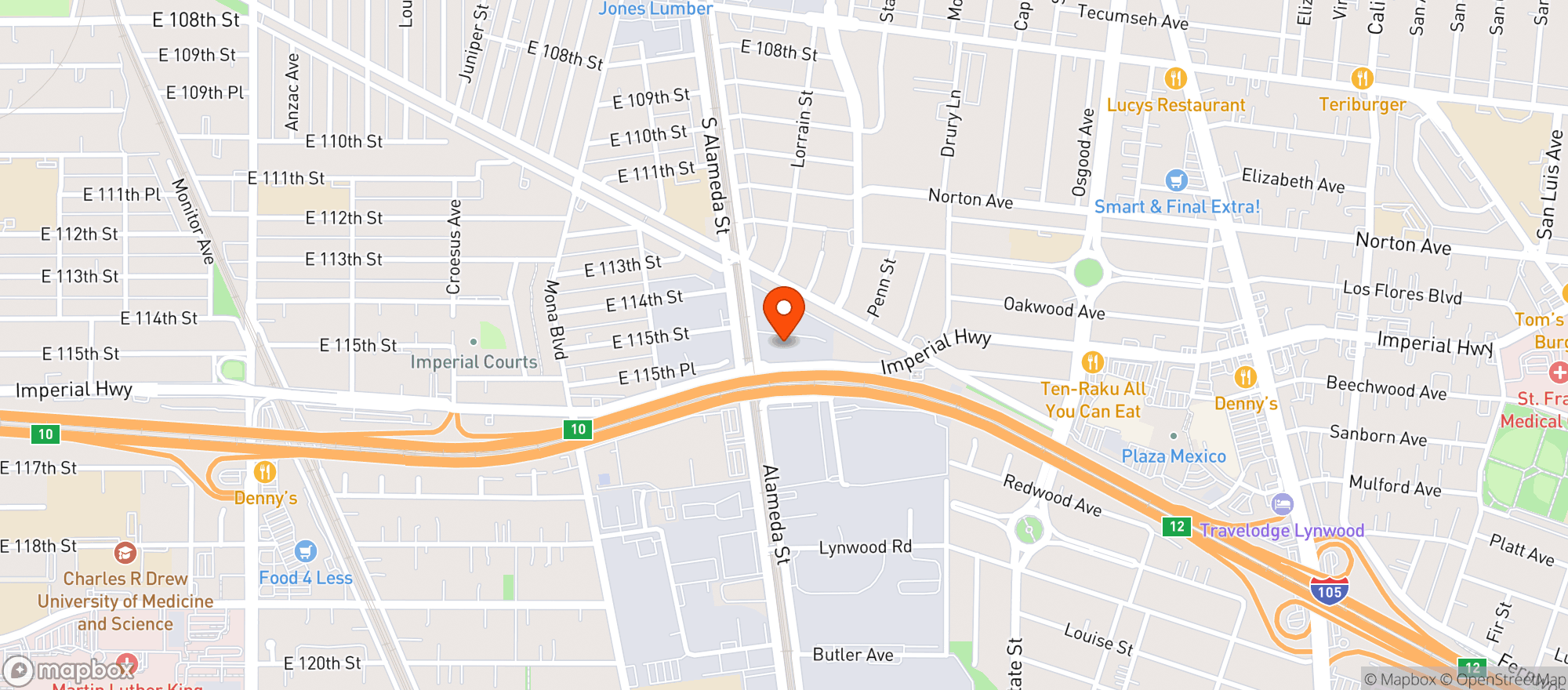 Map showing Higher Ground - Lynwood