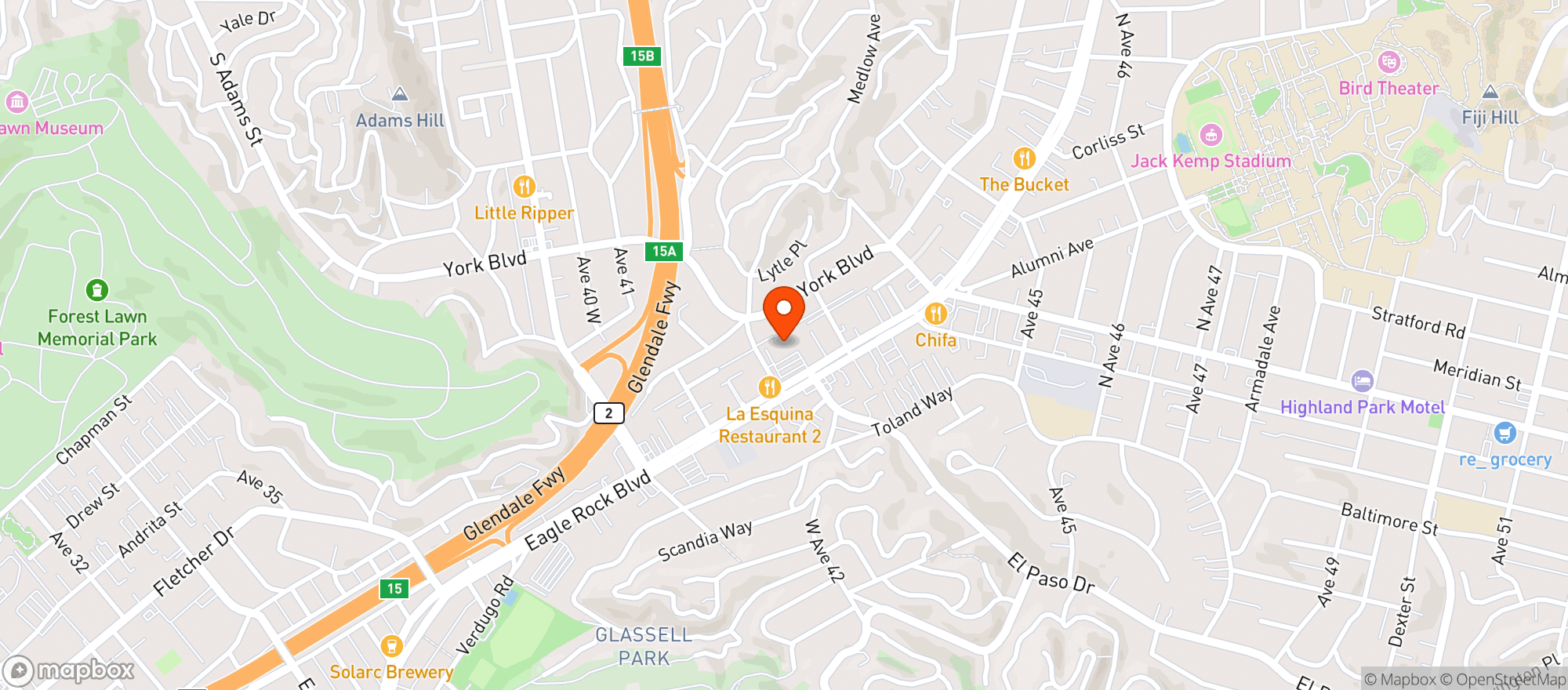 Map showing Target
