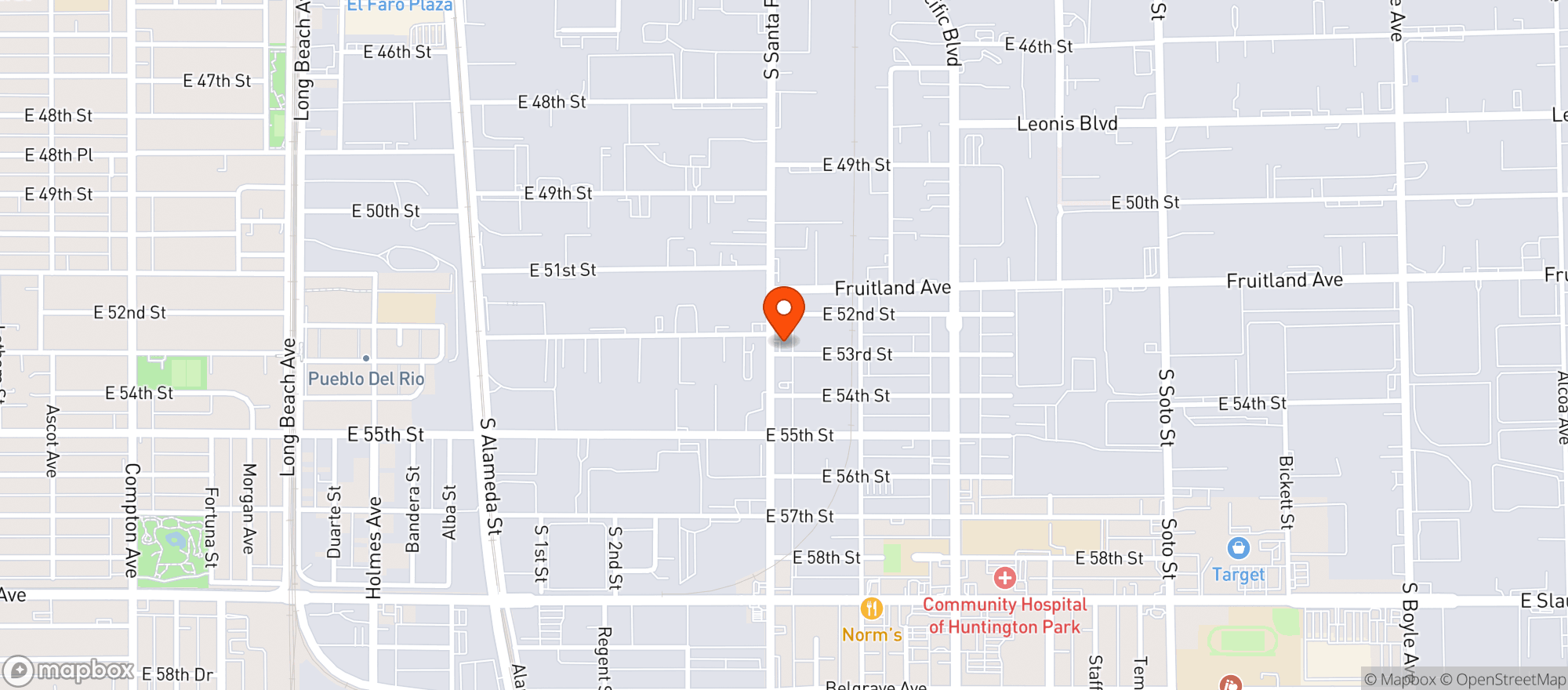 Map showing Dat Store Inc Dba Ben's General Store
