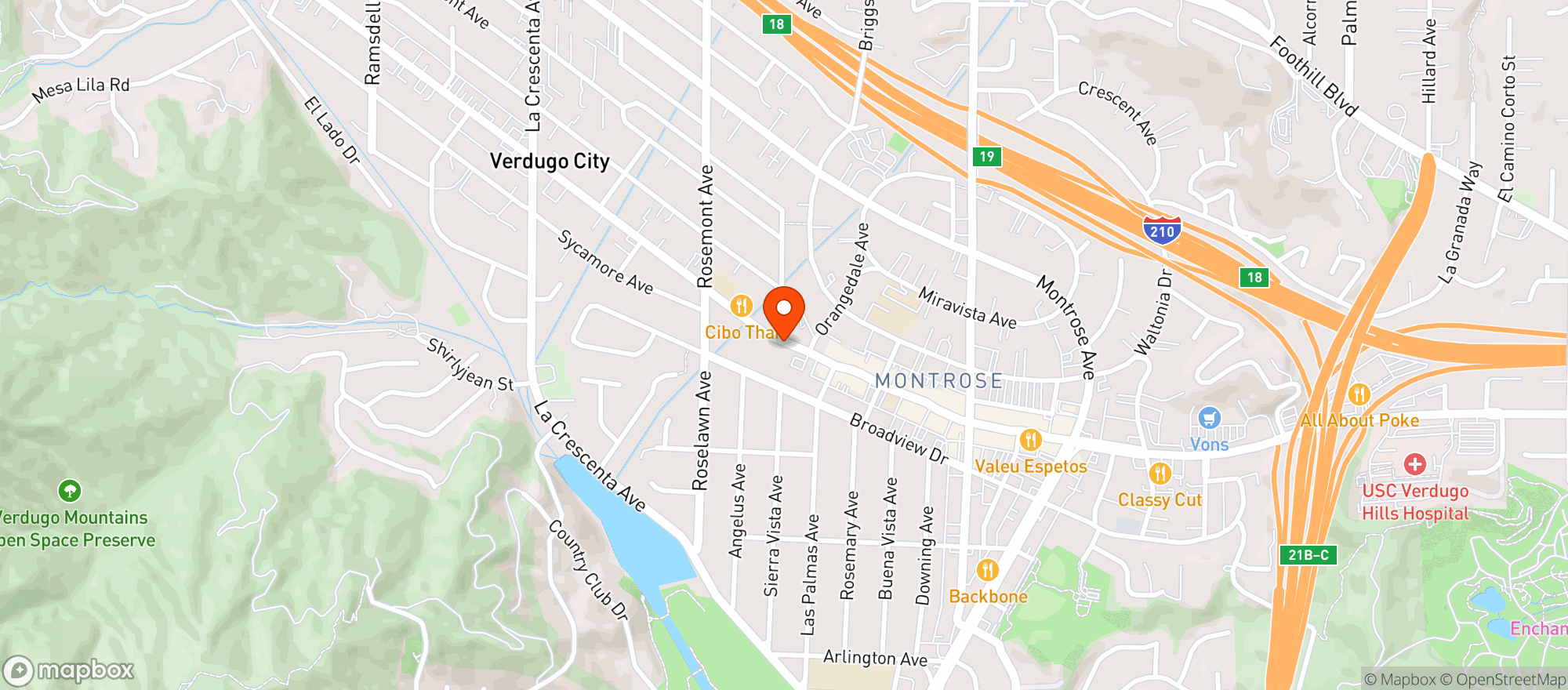 Map showing Trader Joes