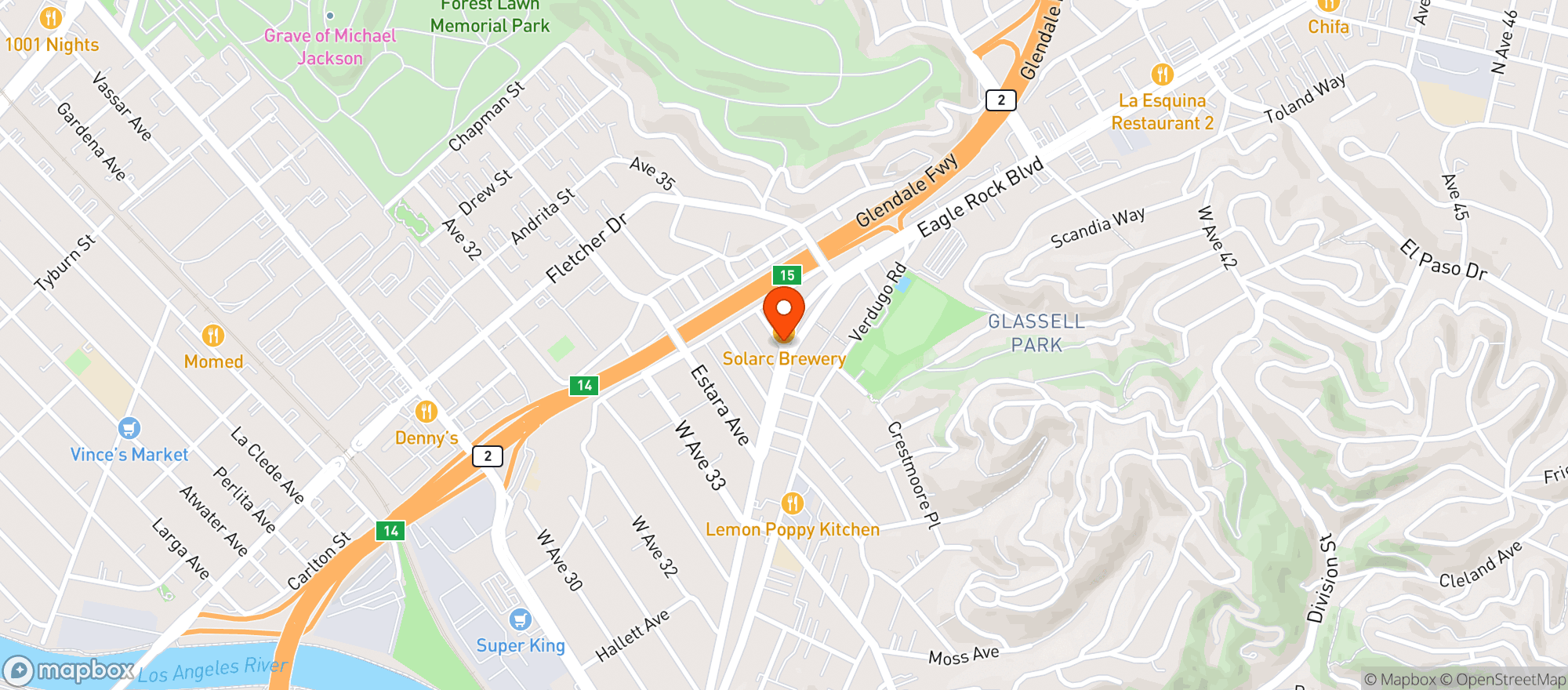 Map showing Dunsmoor Restaurant