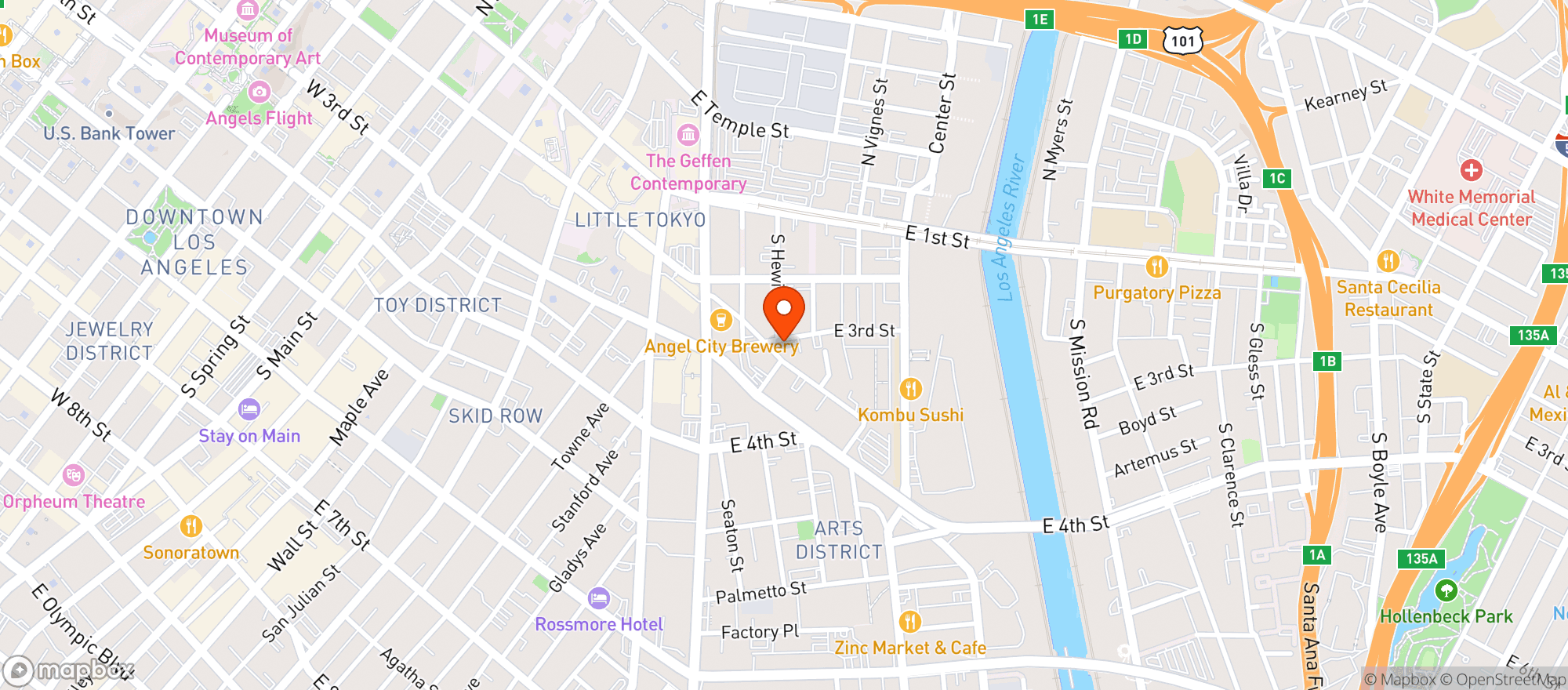 Map showing Death & Co