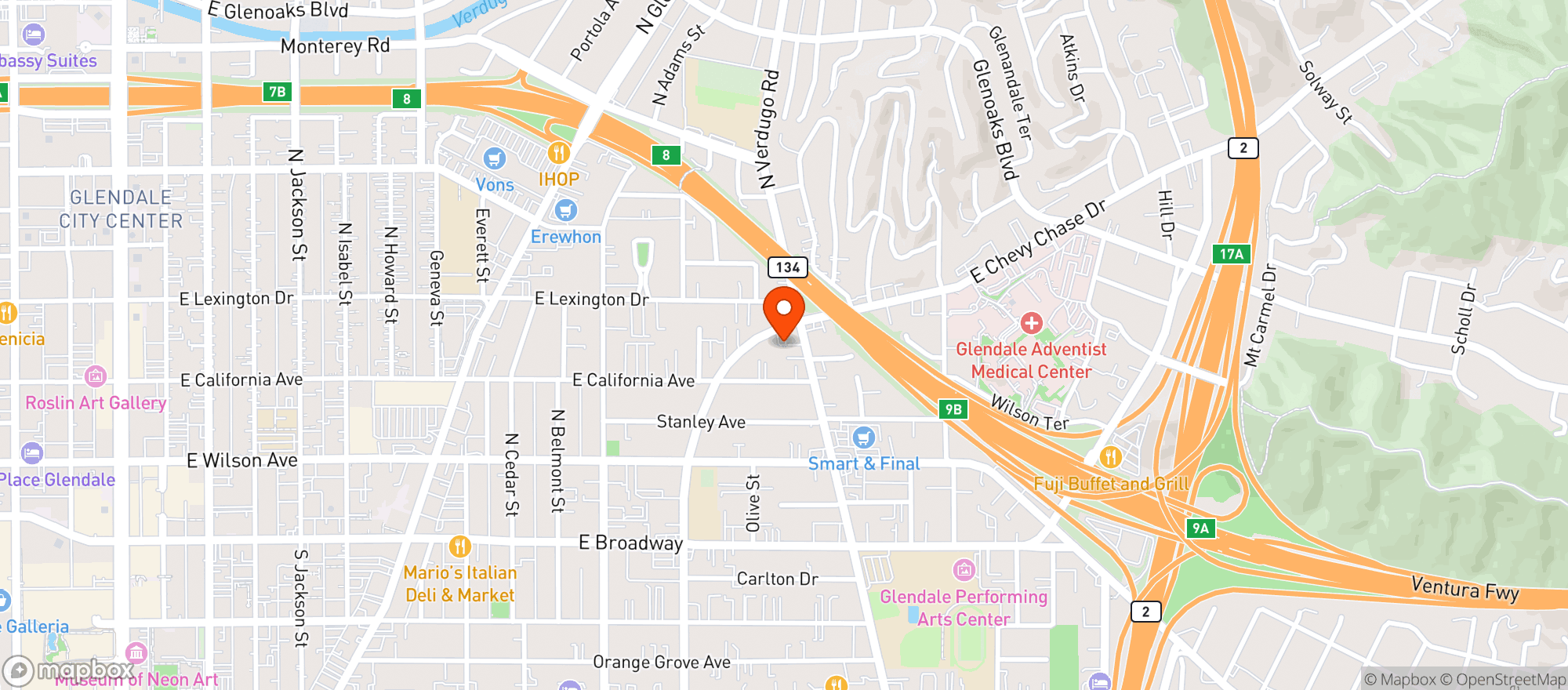 Map showing Today Wine & Spirits