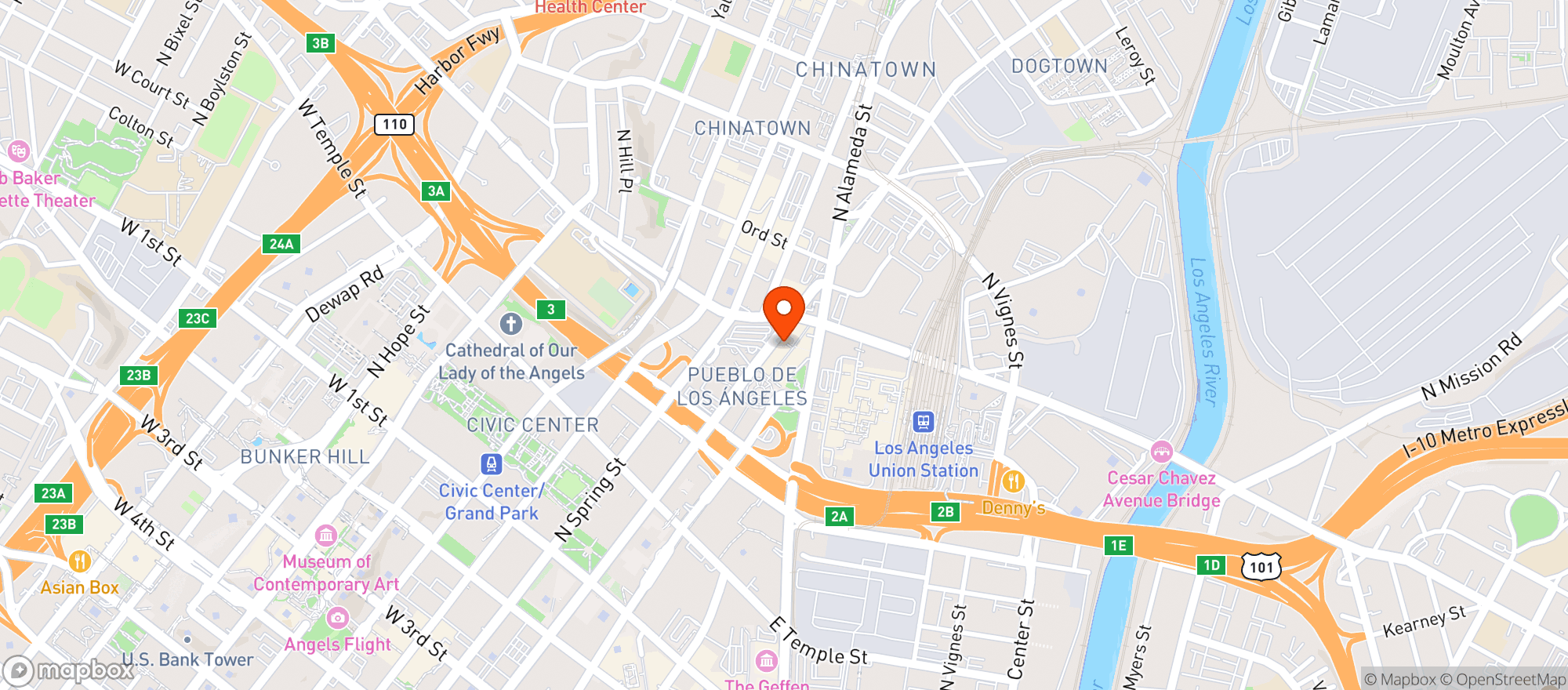 Map showing Chiguacle Cevicheria Cantina