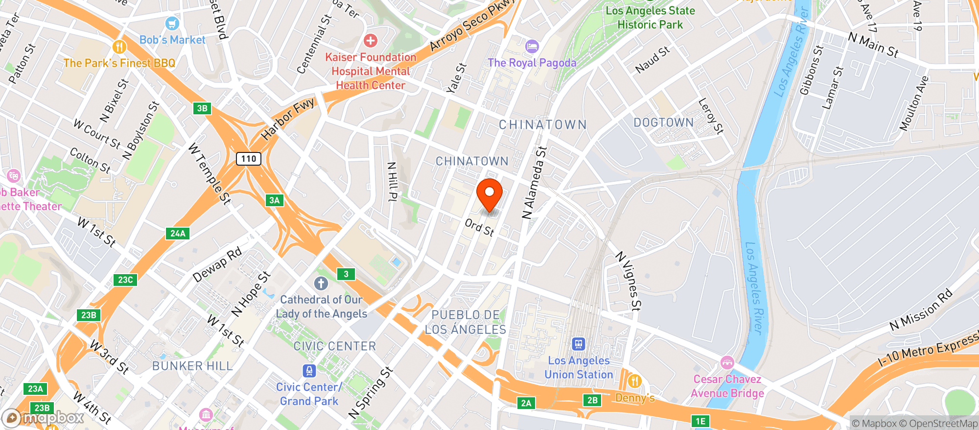 Map showing Little Jewel of New Orleans