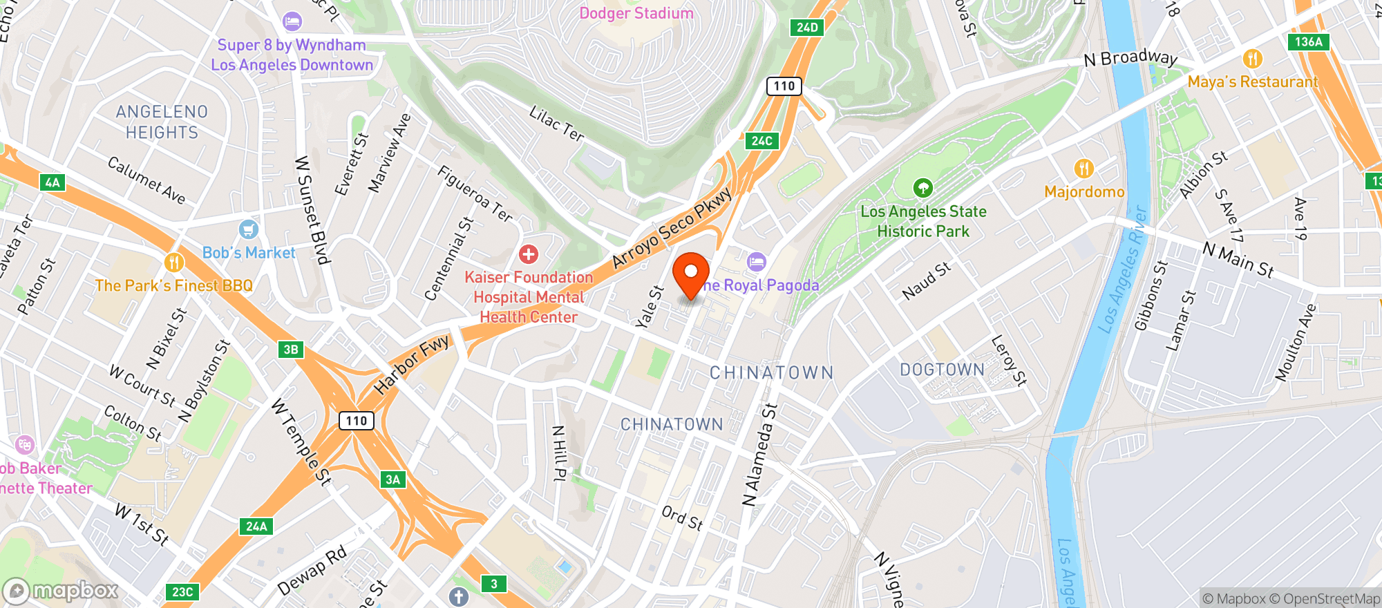 Map showing Melody Lounge