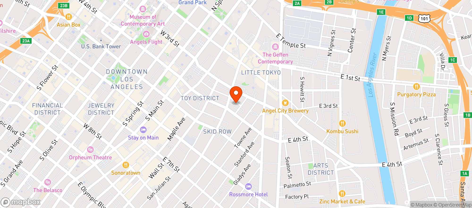 Map showing Uncle Ollies Penthouse