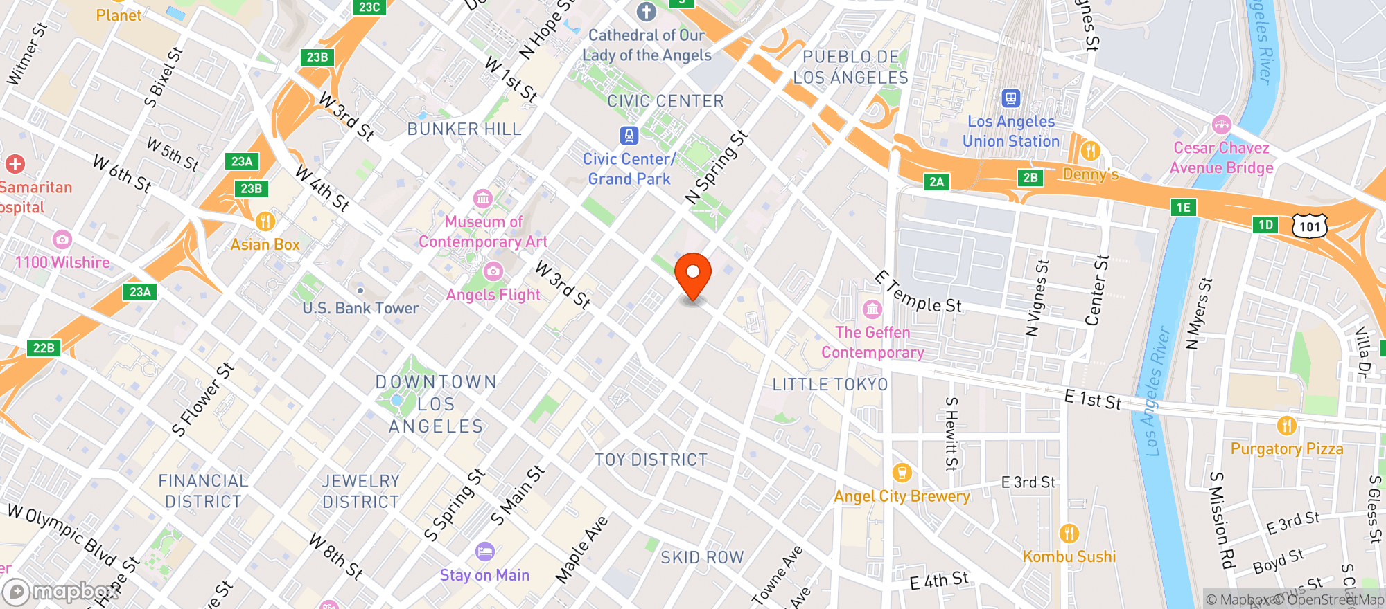 Map showing Redbird