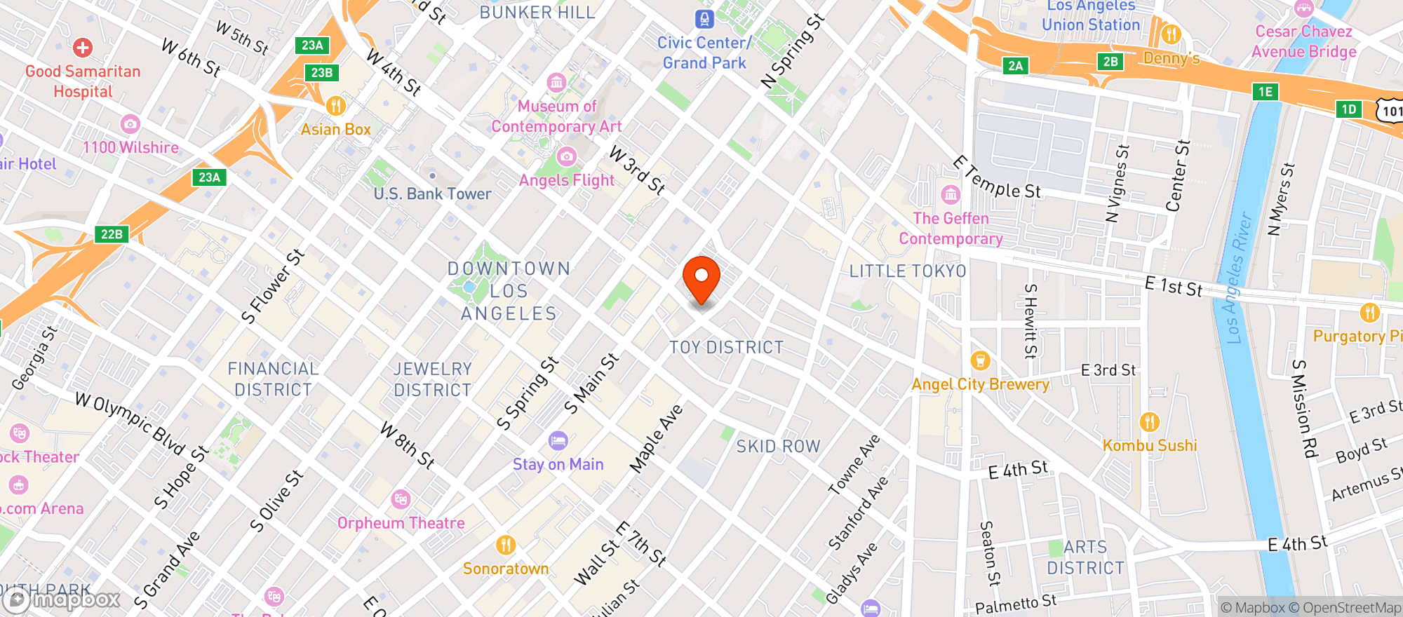 Map showing Fumee - Los Angeles