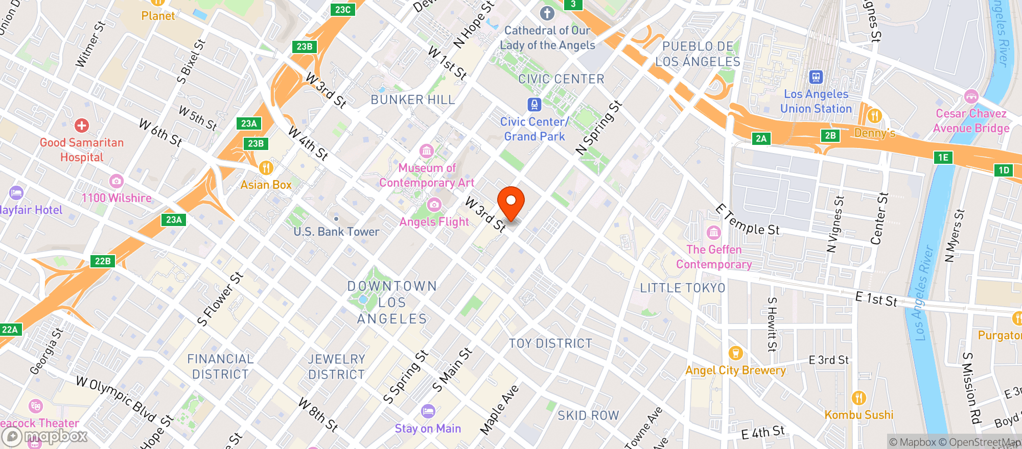 Map showing The Copper Key