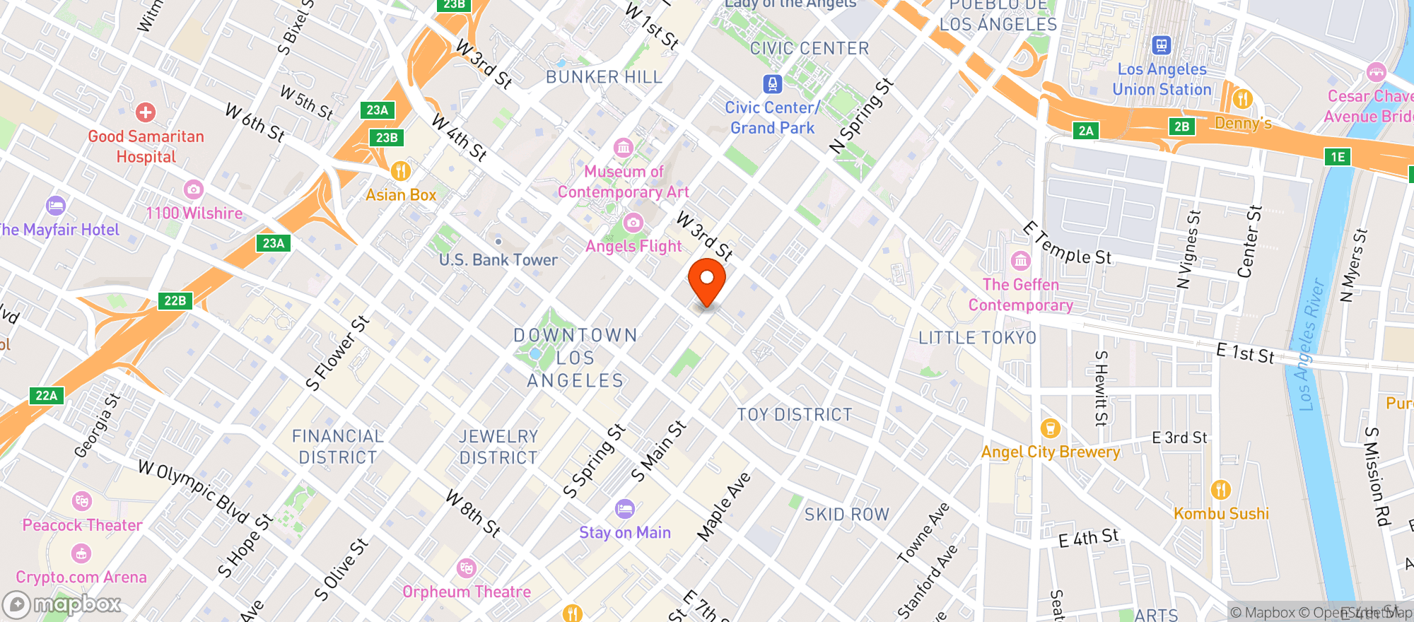 Map showing Citizenm Hotel