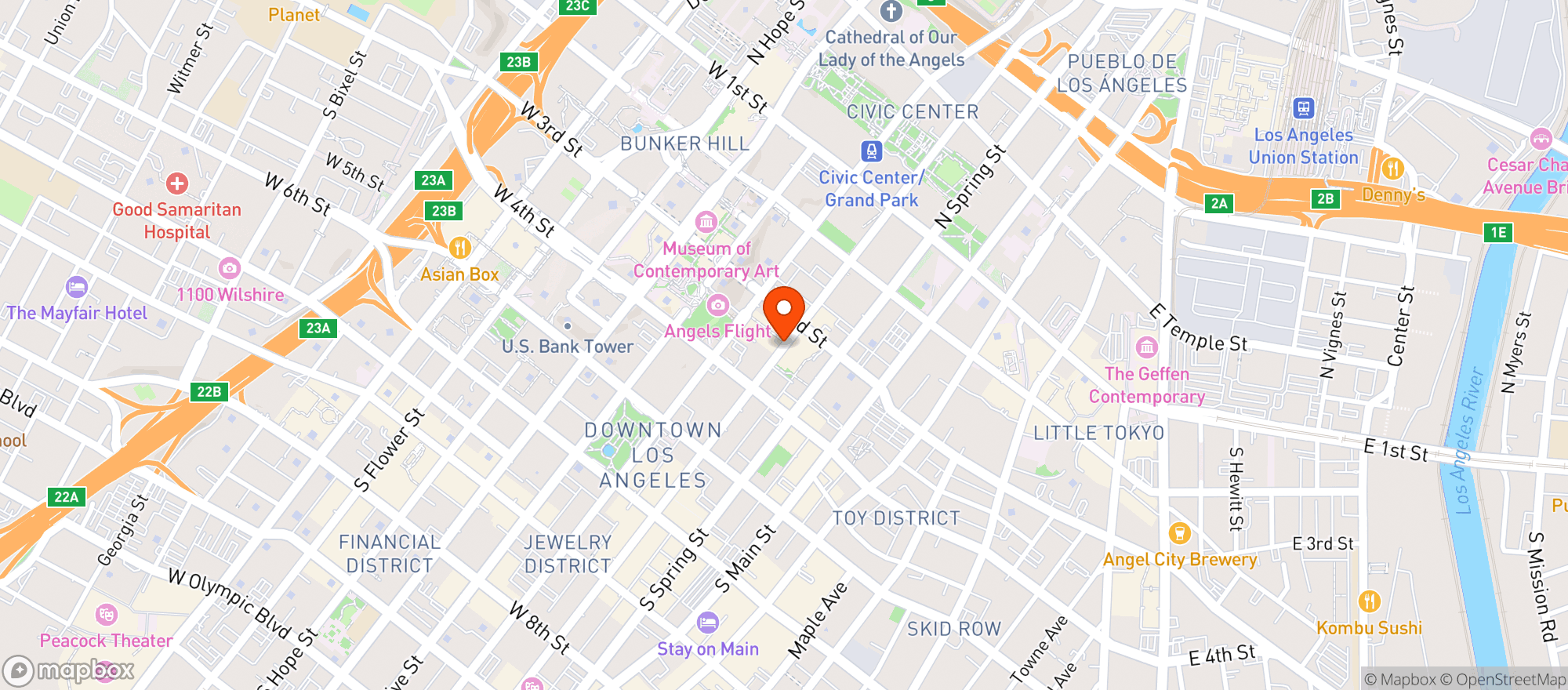 Map showing Villas Tacos
