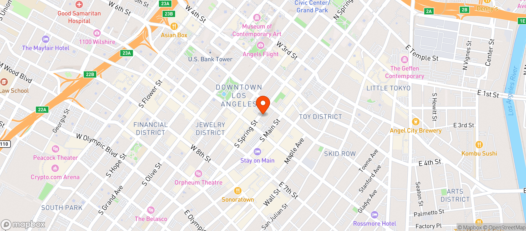 Map showing Hookah Me Up - Smoke Shop - Los Angeles