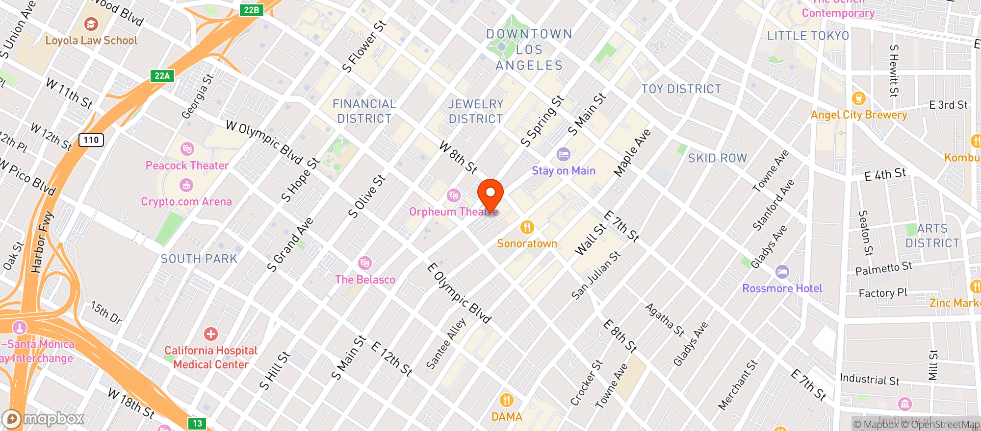 Map showing Jasons Wine & Spirits