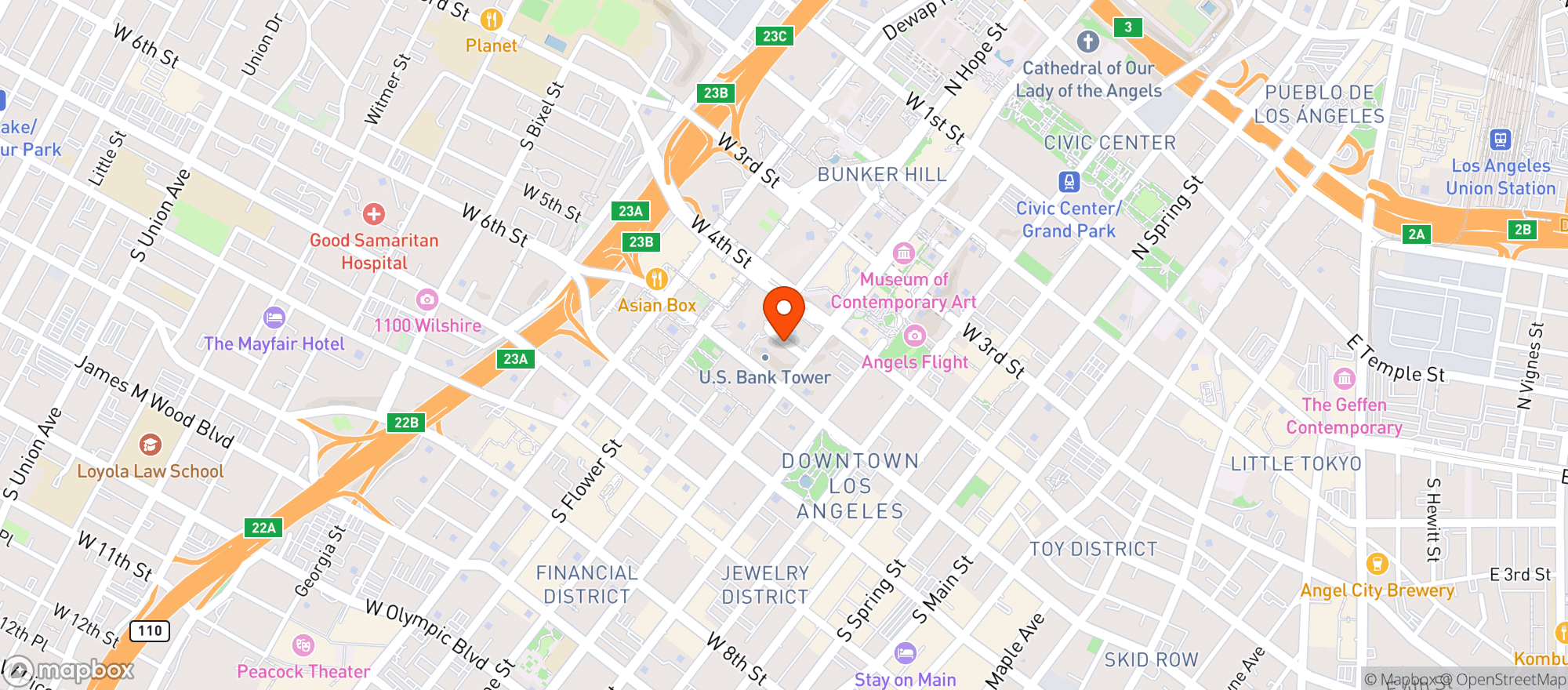 Map showing Pez Cantina