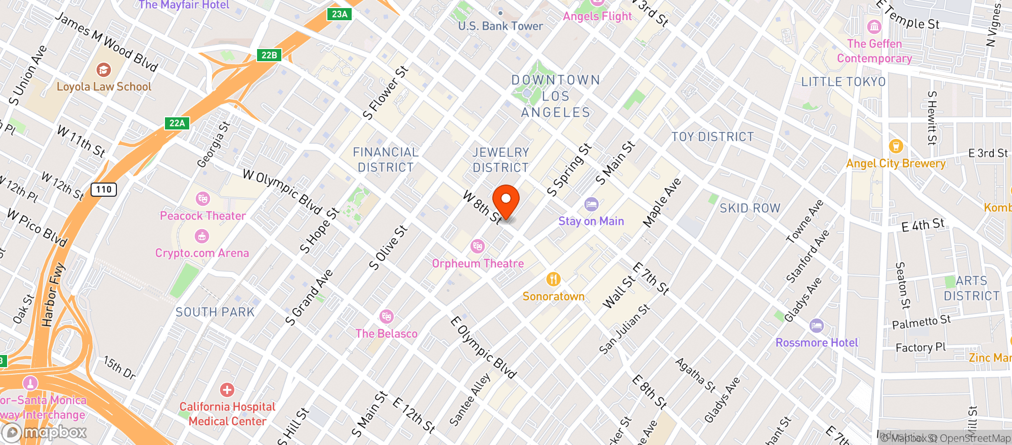 Map showing Chapman Market