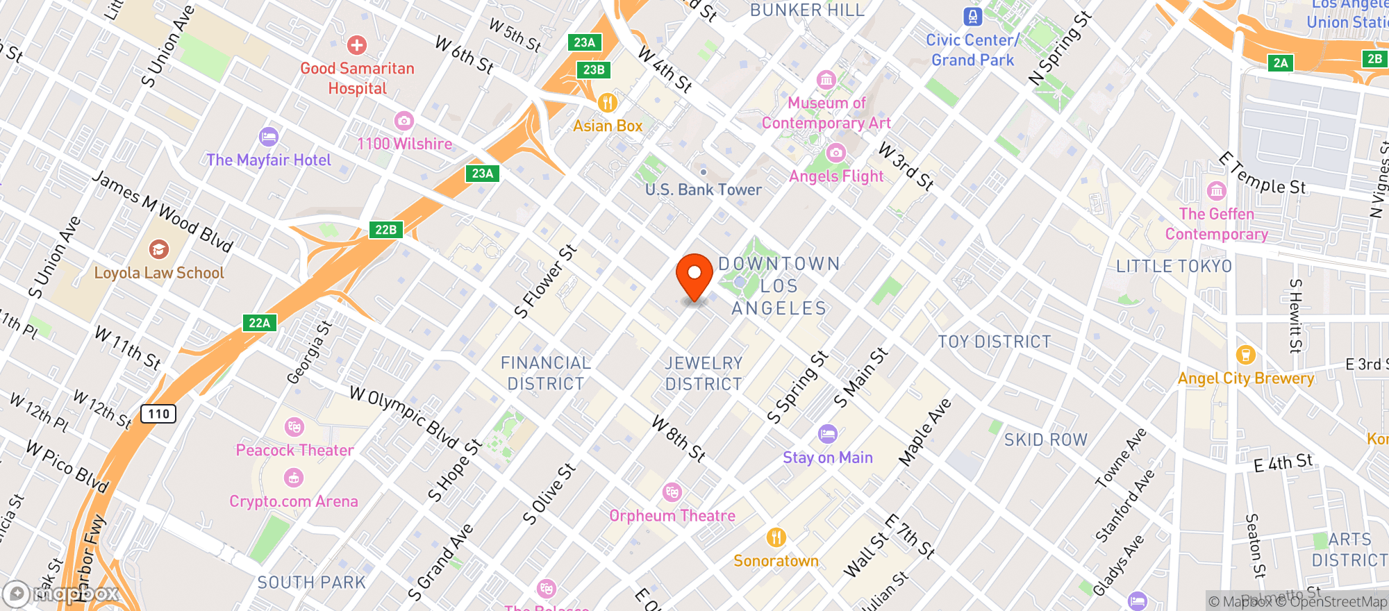 Map showing Esquire Liquor & Deli