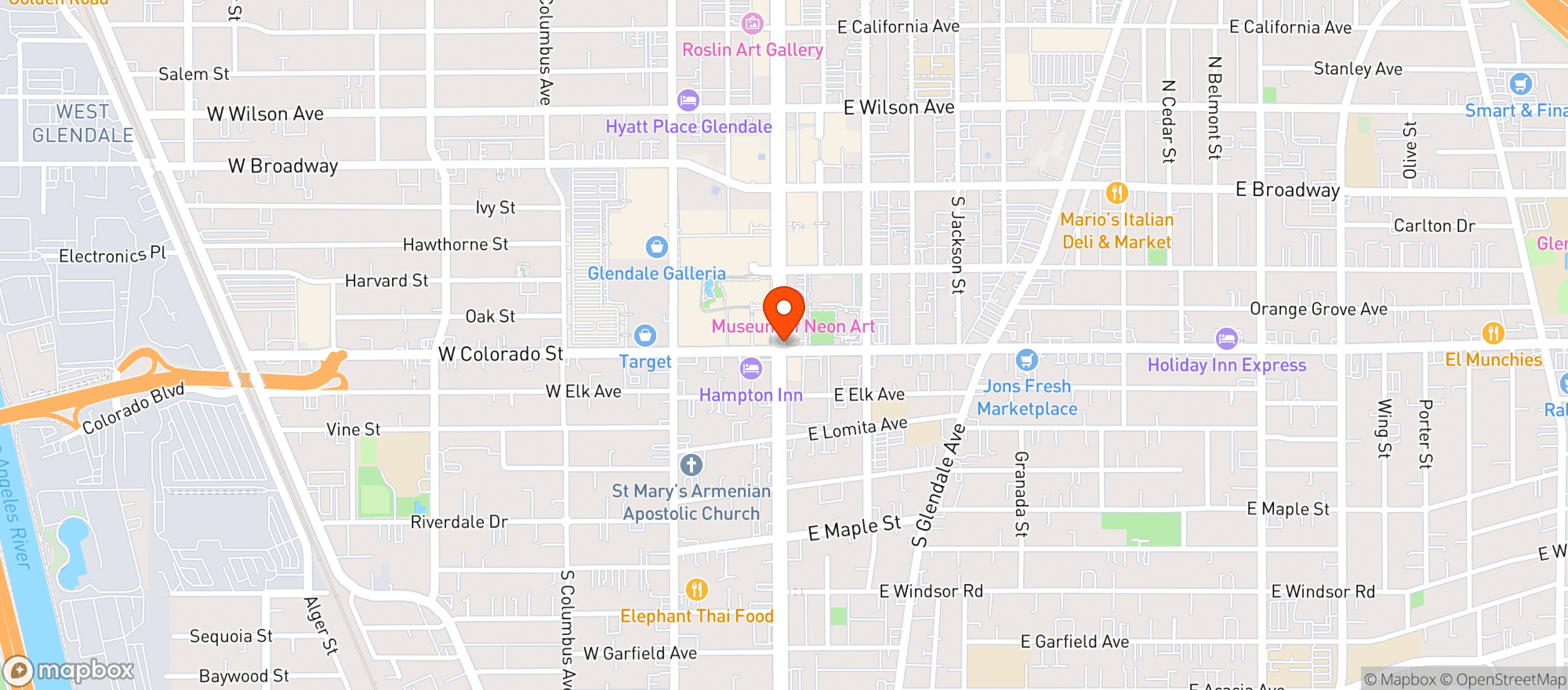 Map showing Bevmo!
