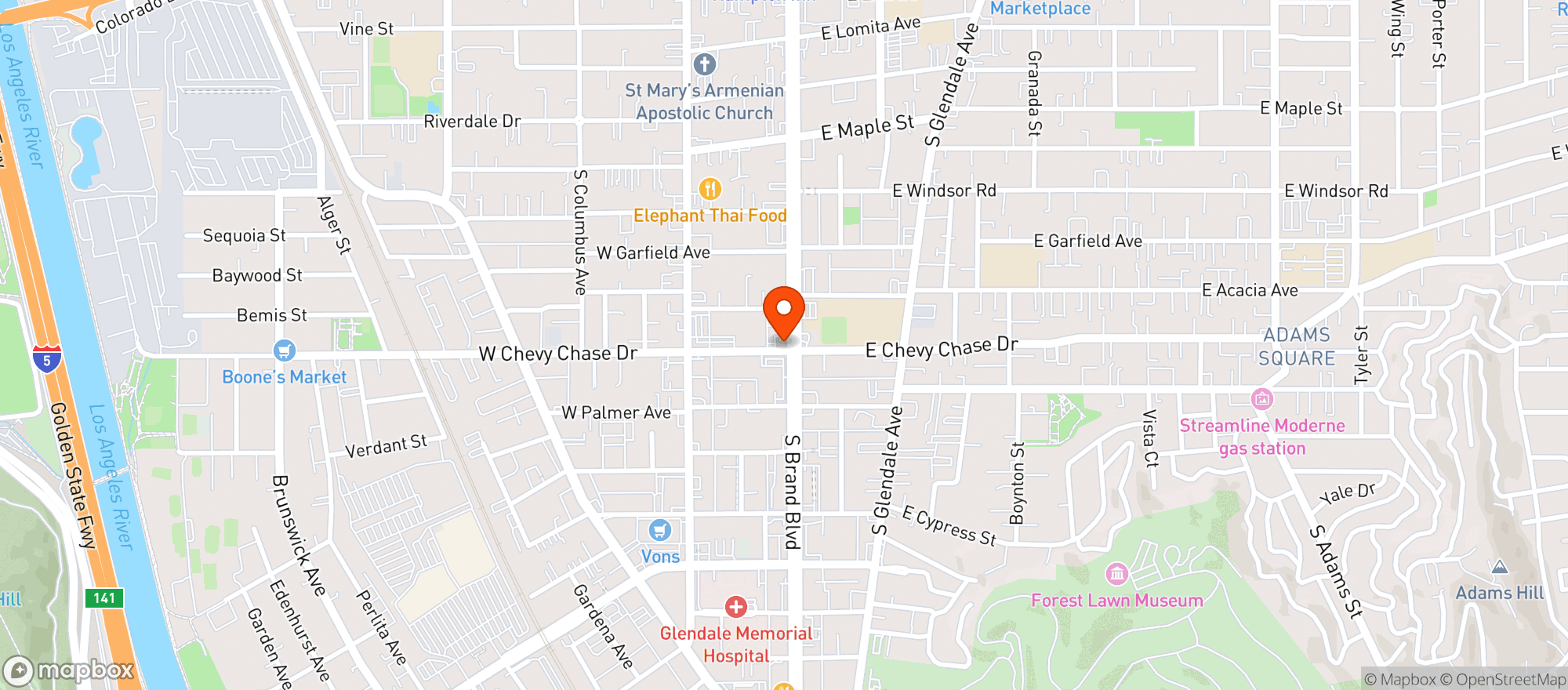 Map showing The Society CBD