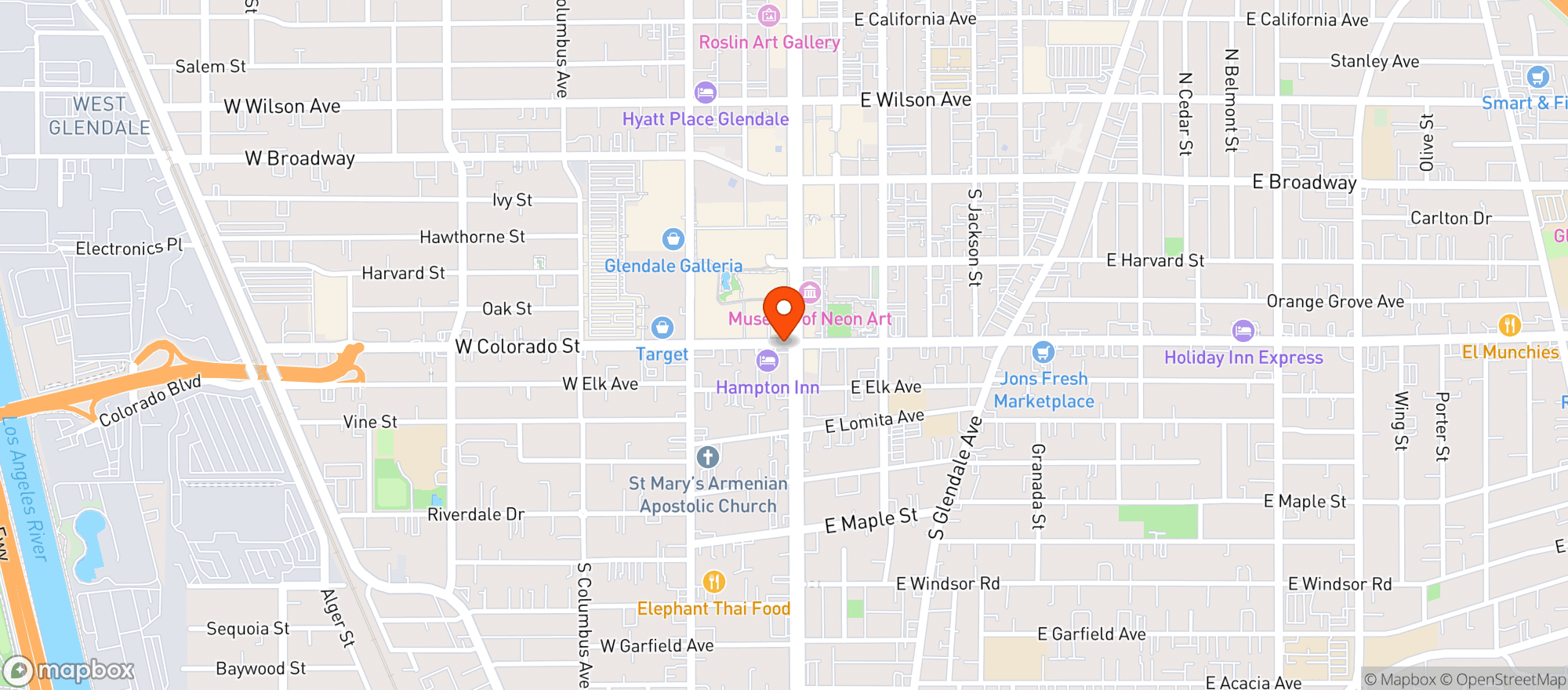 Map showing Pre-game Liquor