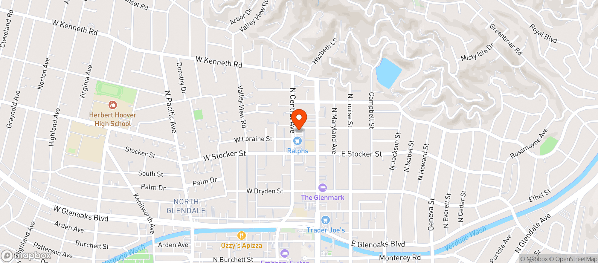 Map showing Ralphs