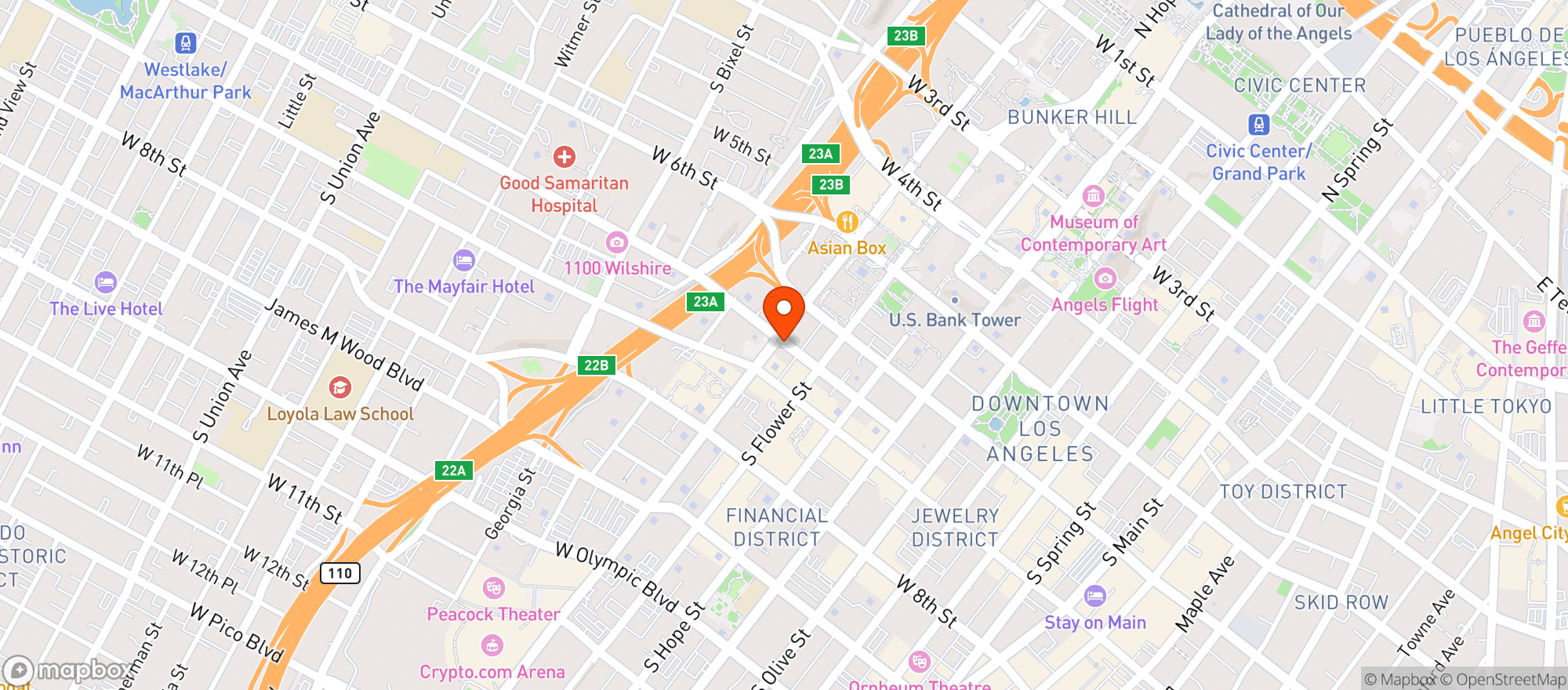 Map showing El Patron Cantina