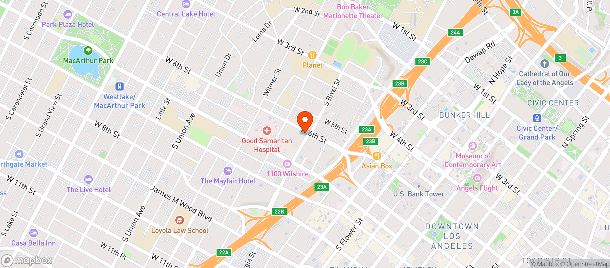 Map showing Grocery Outlet