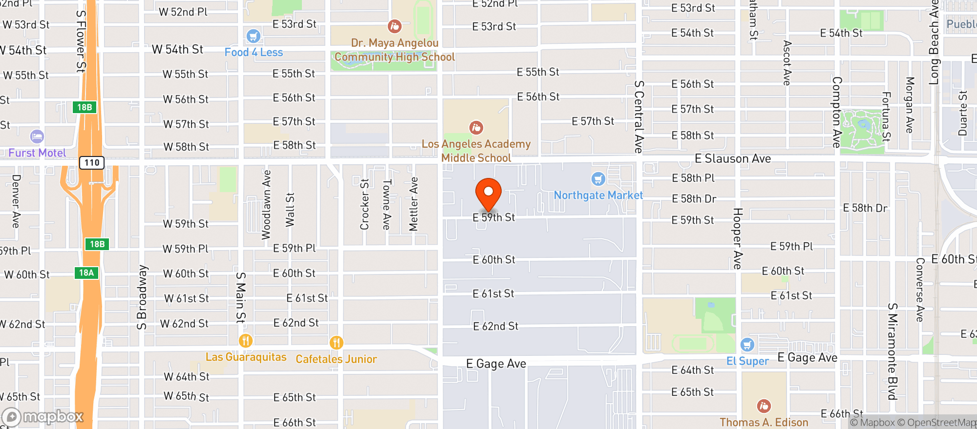 Map showing Eternity Mart