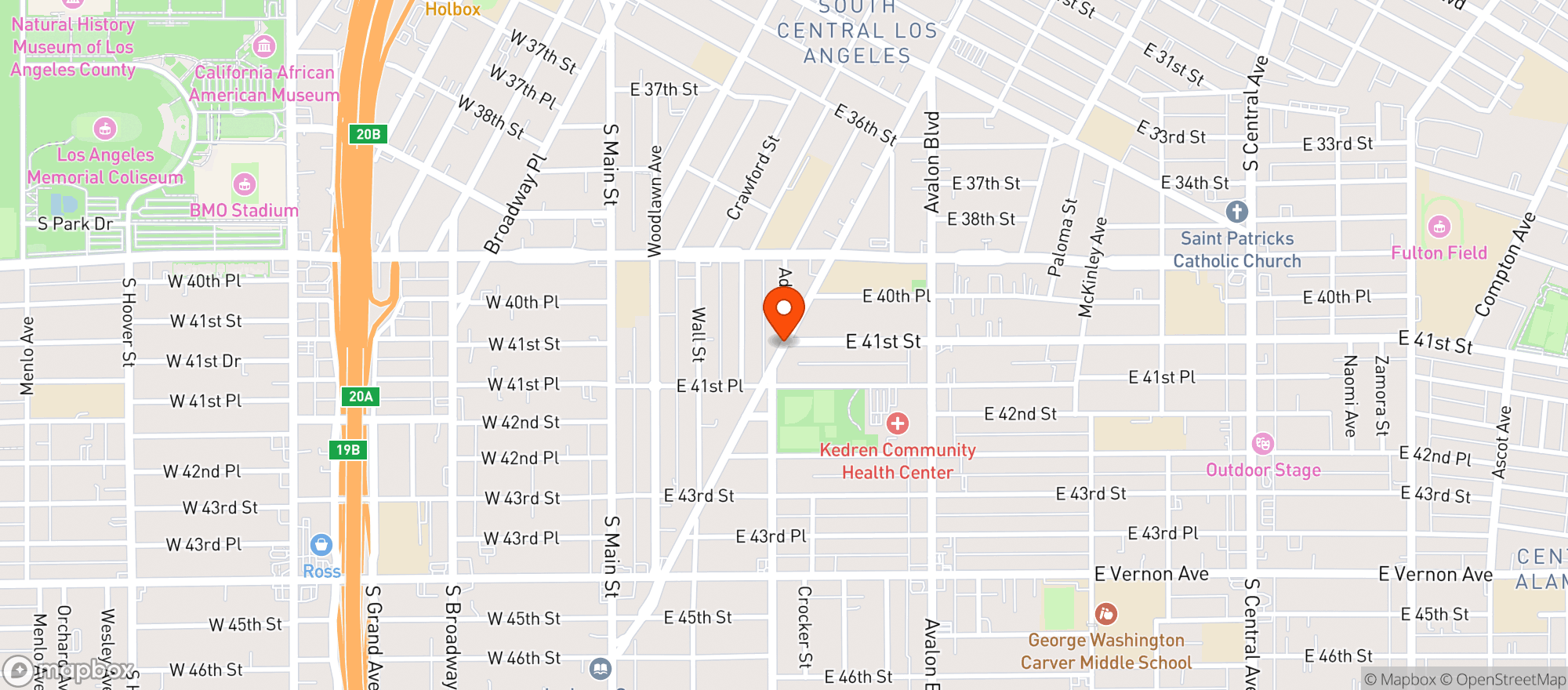 Map showing Harrys Market