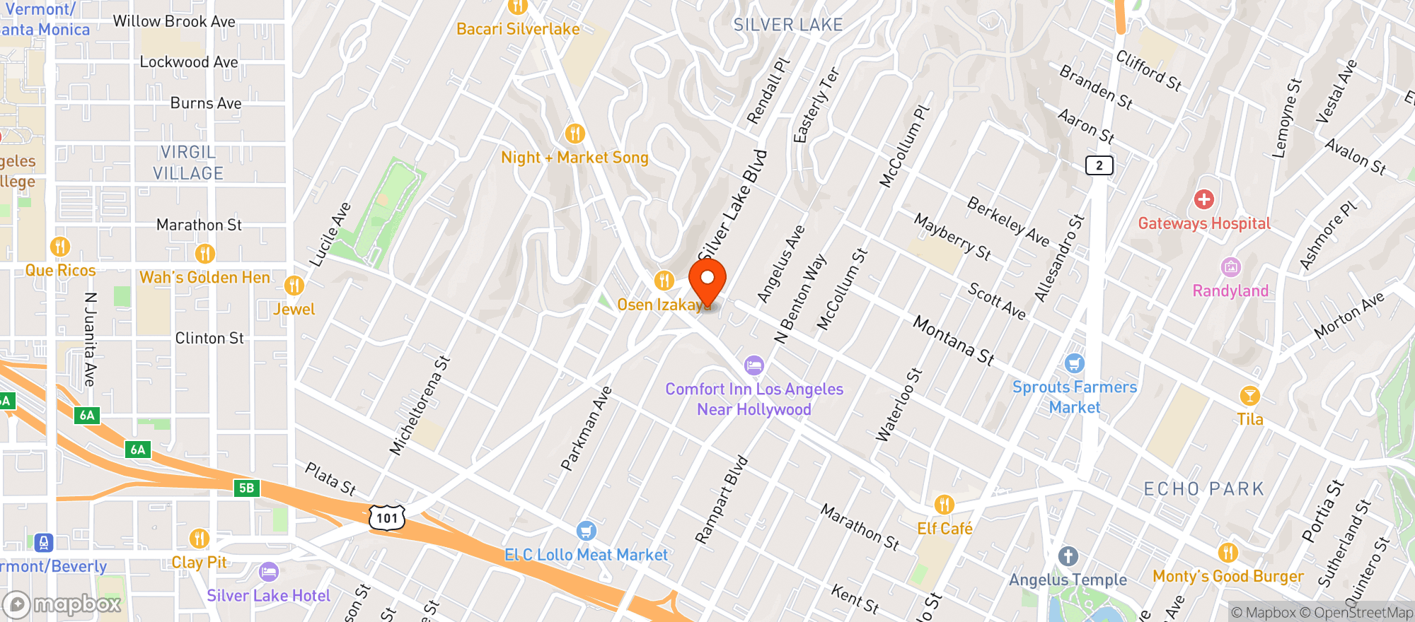 Map showing Cca California Caregivers Alliance