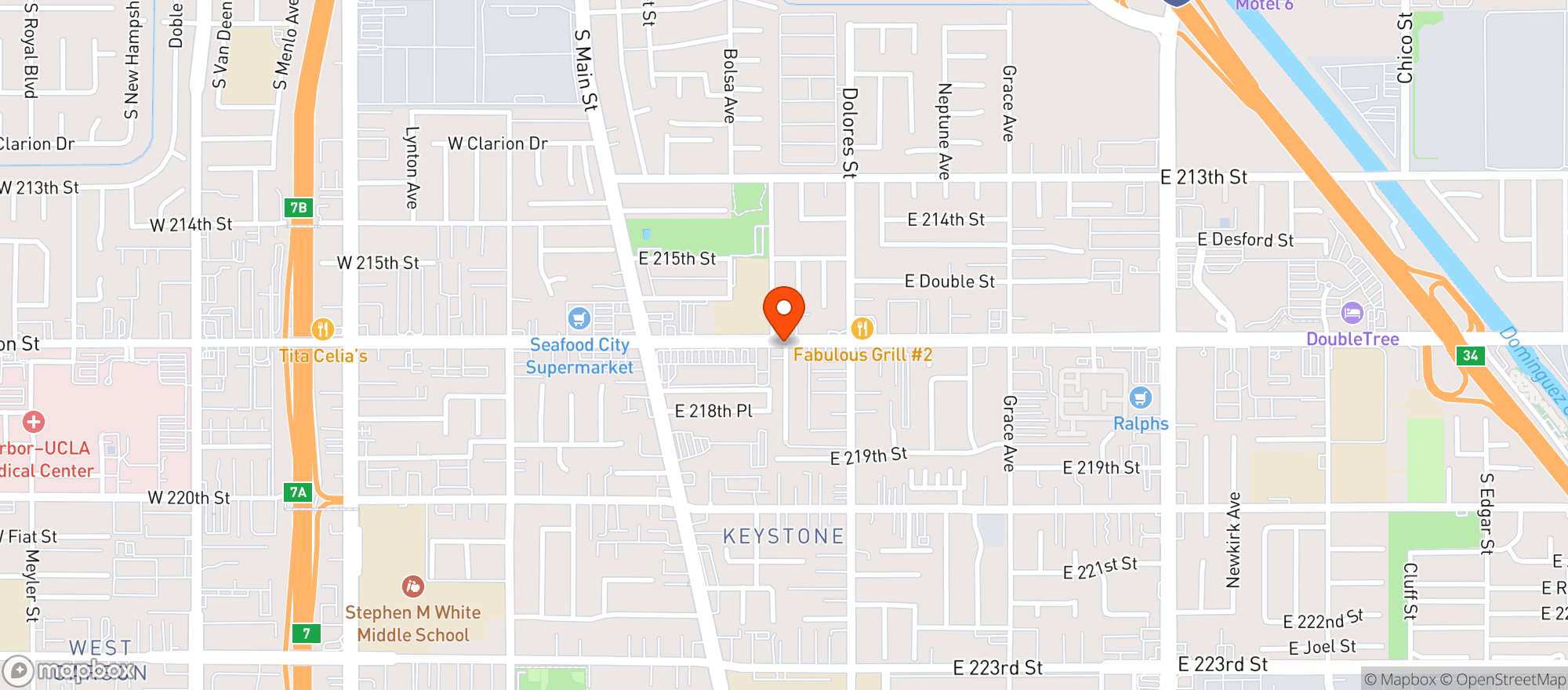 Map showing Up In Smoke Shop - Carson