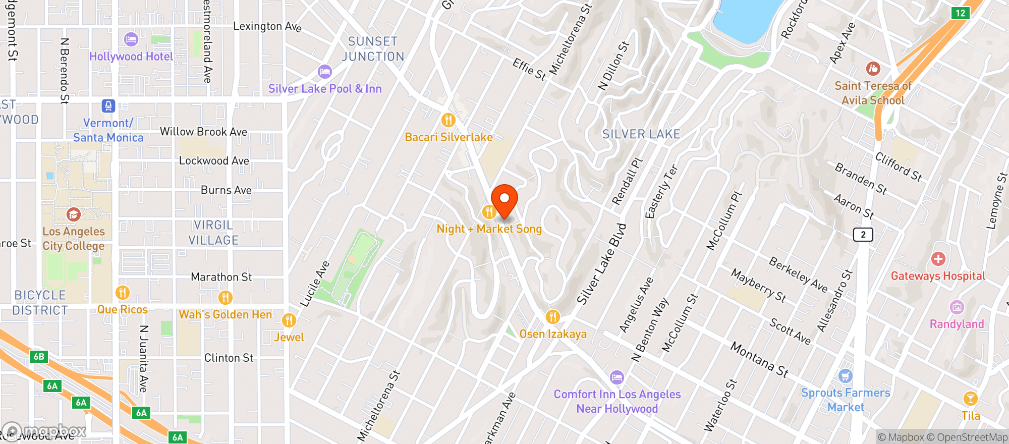 Map showing Muddy Paw Coffee Company
